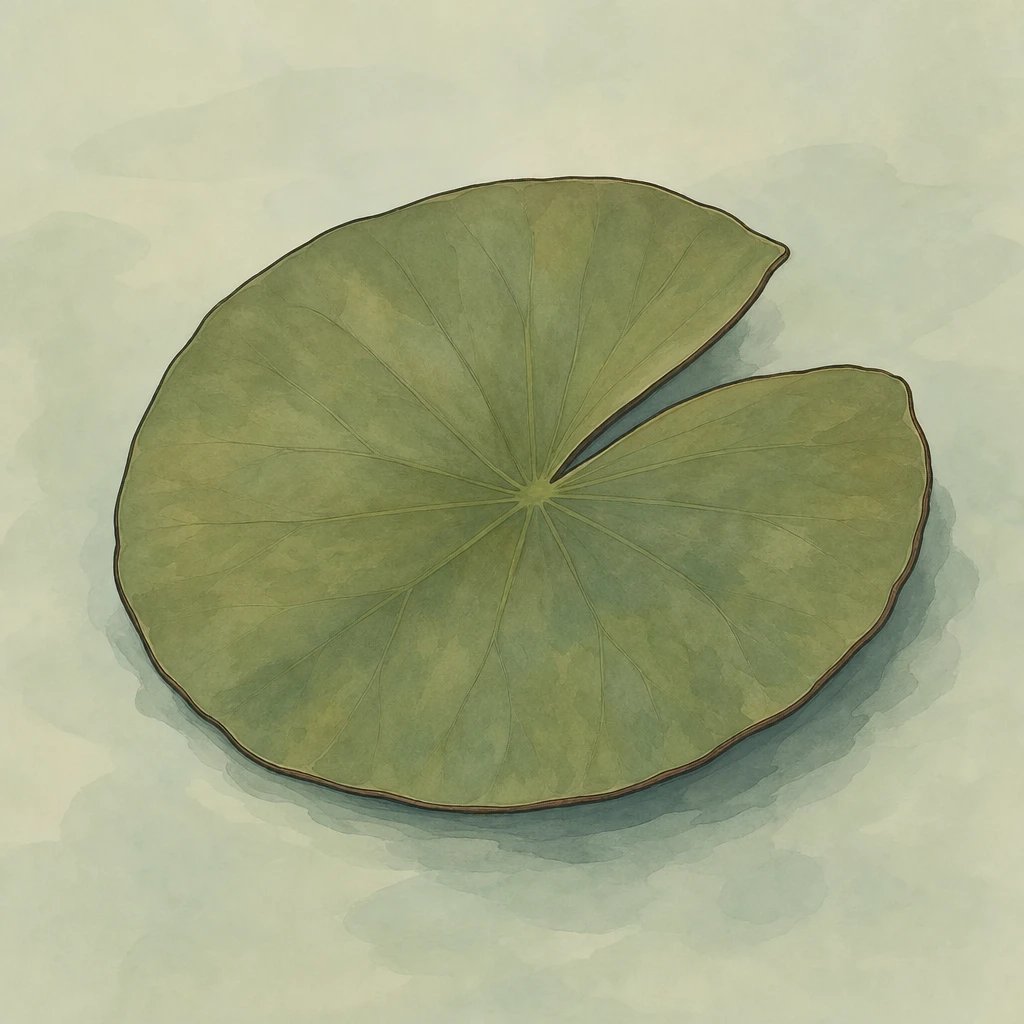 Picture of Water Lily Leaf note
