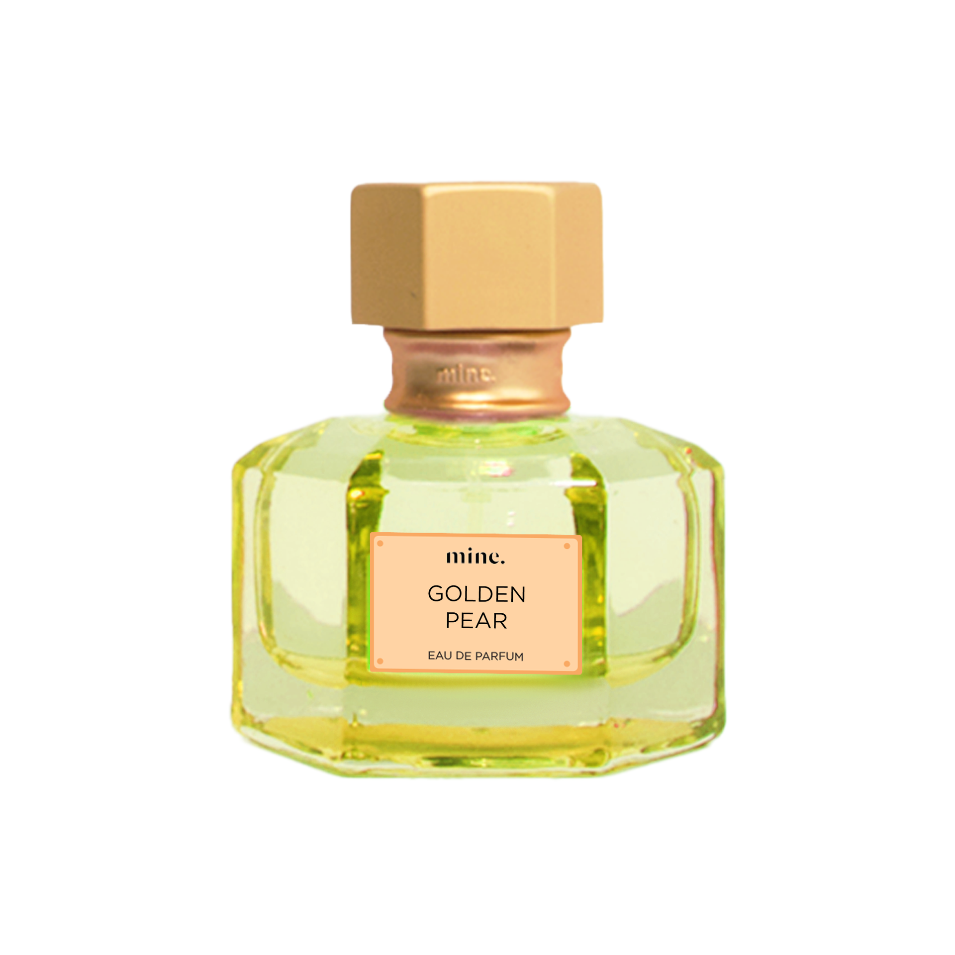 Golden Pear by Mine. Perfumery perfume bottle