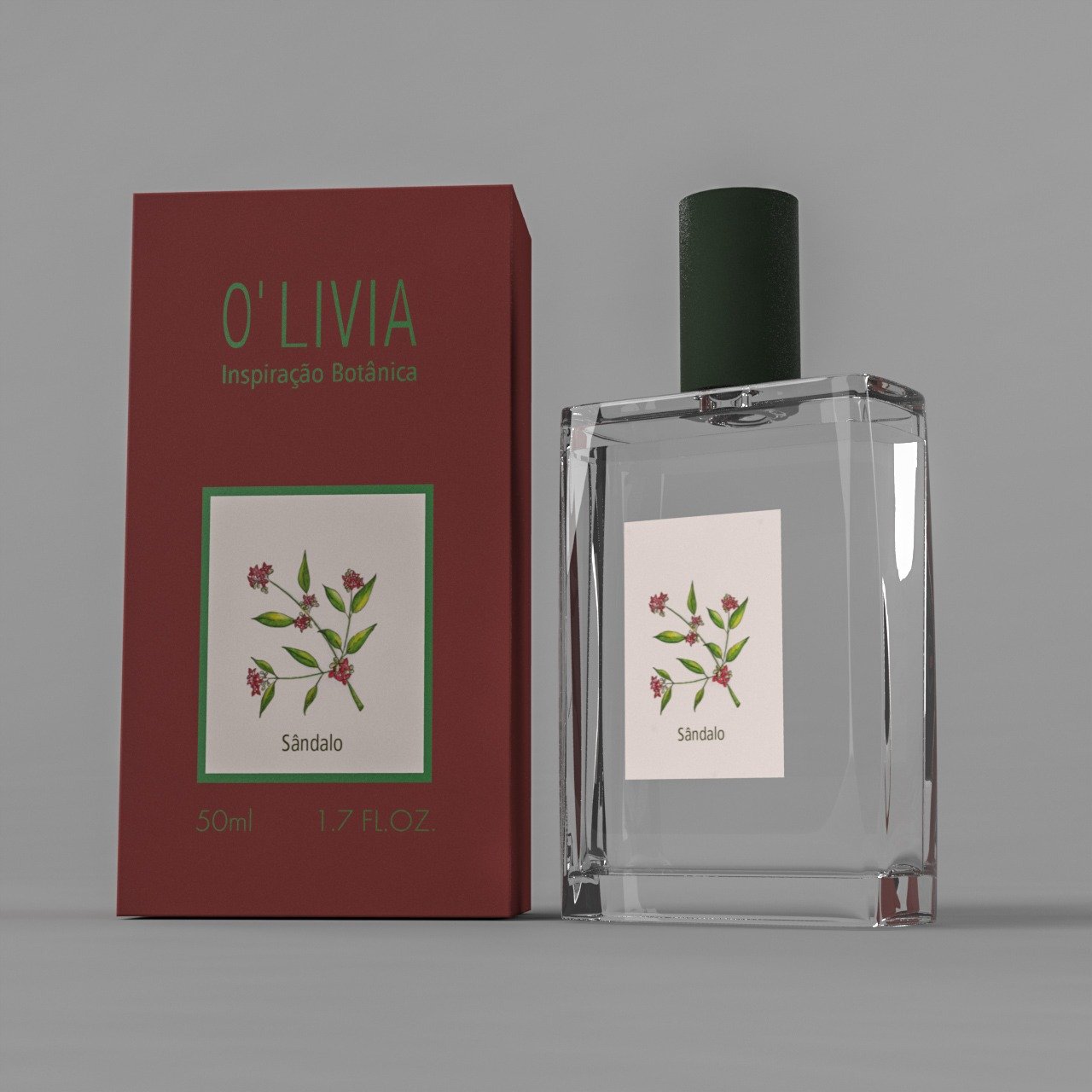Sândalo by O'Livia Inspiração Botânica perfume bottle