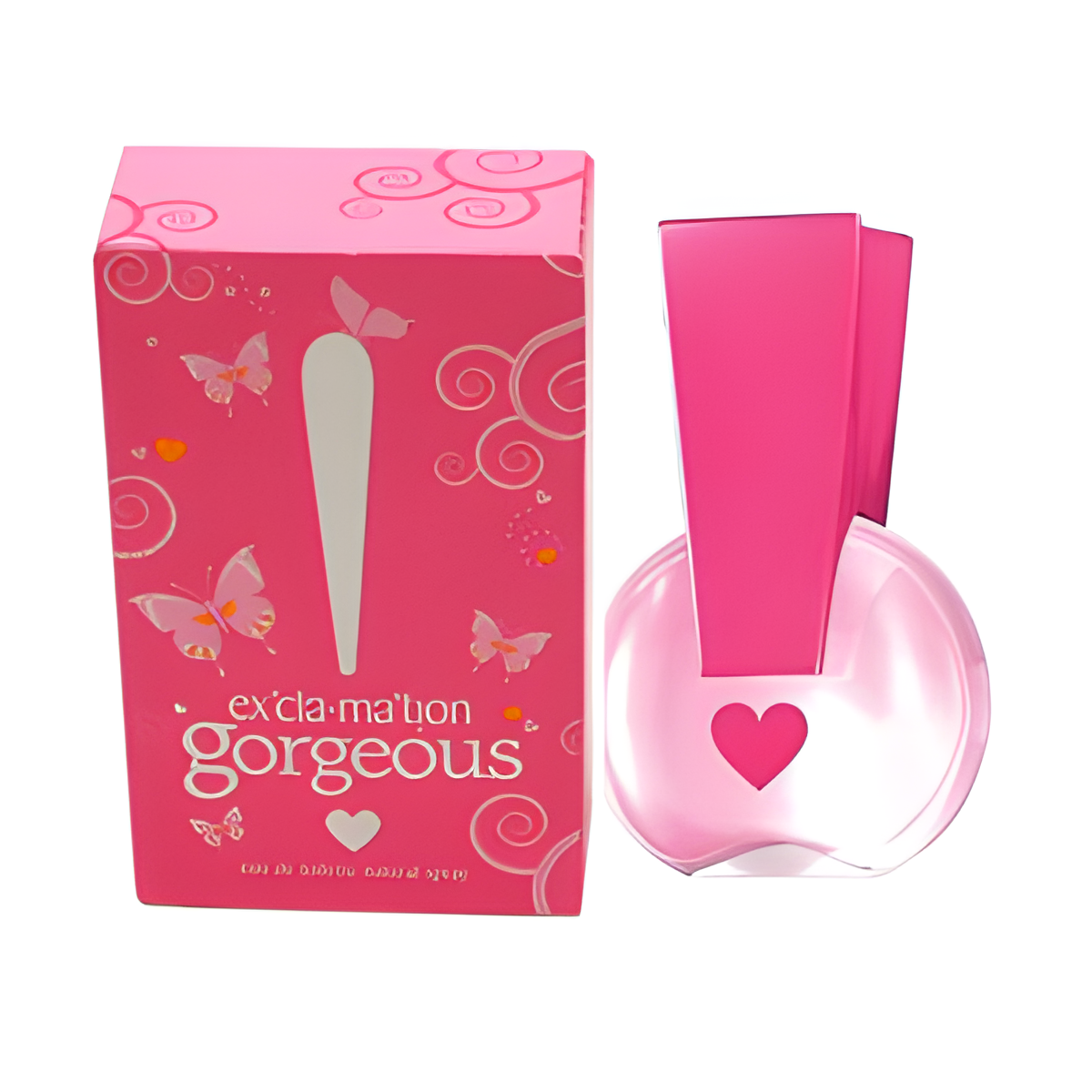 Ex'cla-Ma'tion Gorgeous by Coty perfume bottle