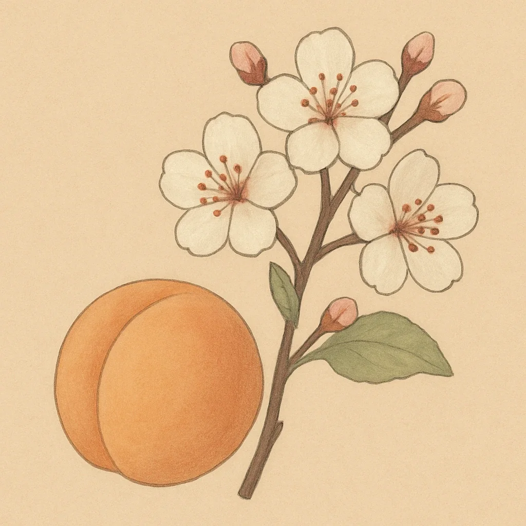 Picture of Apricot Blossom note