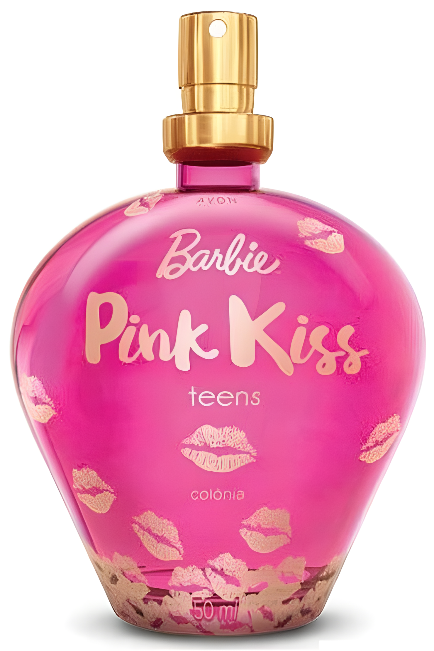 Barbie Pink Kiss by Avon perfume bottle