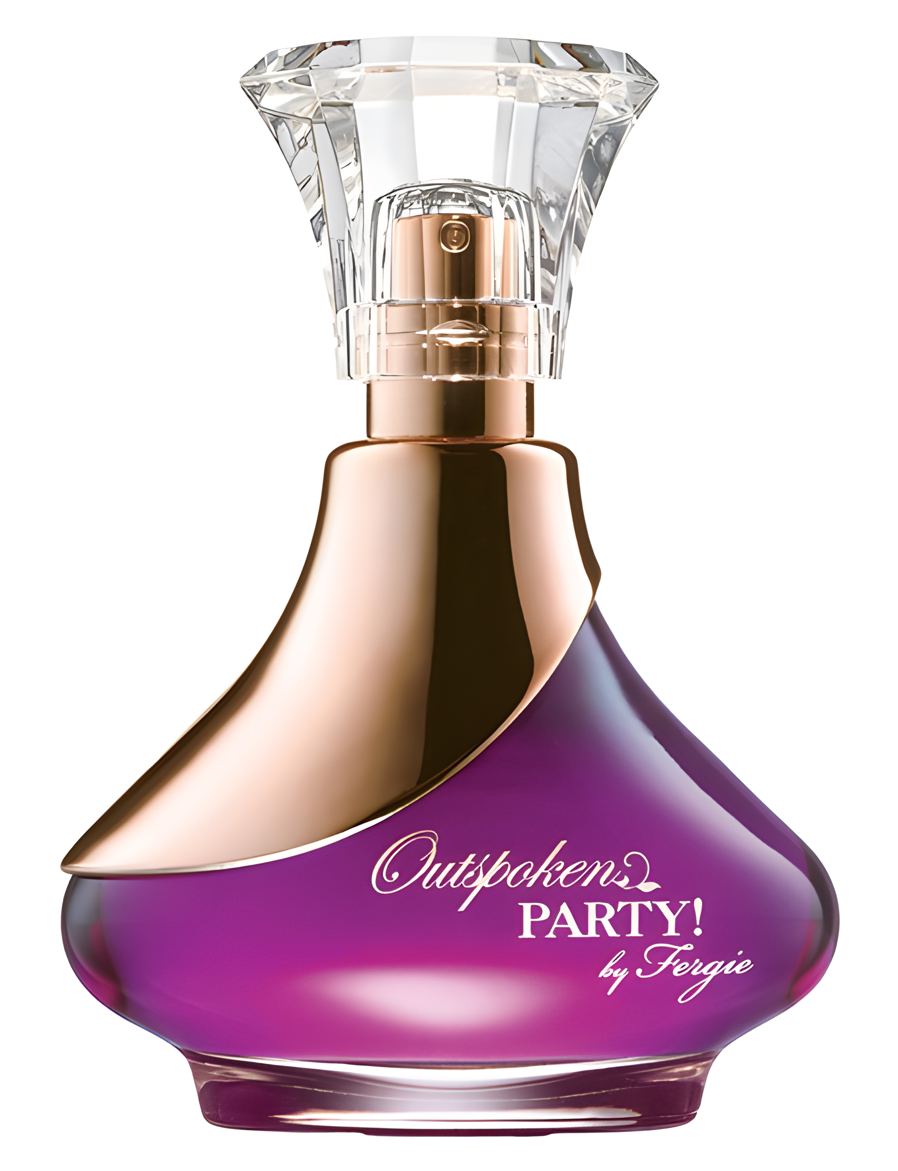 Outspoken Party by Fergie by Avon perfume bottle