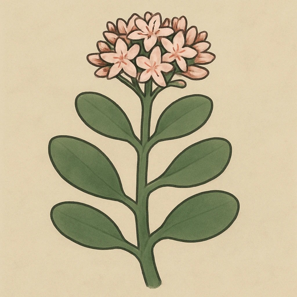 Picture of Jade Flower note