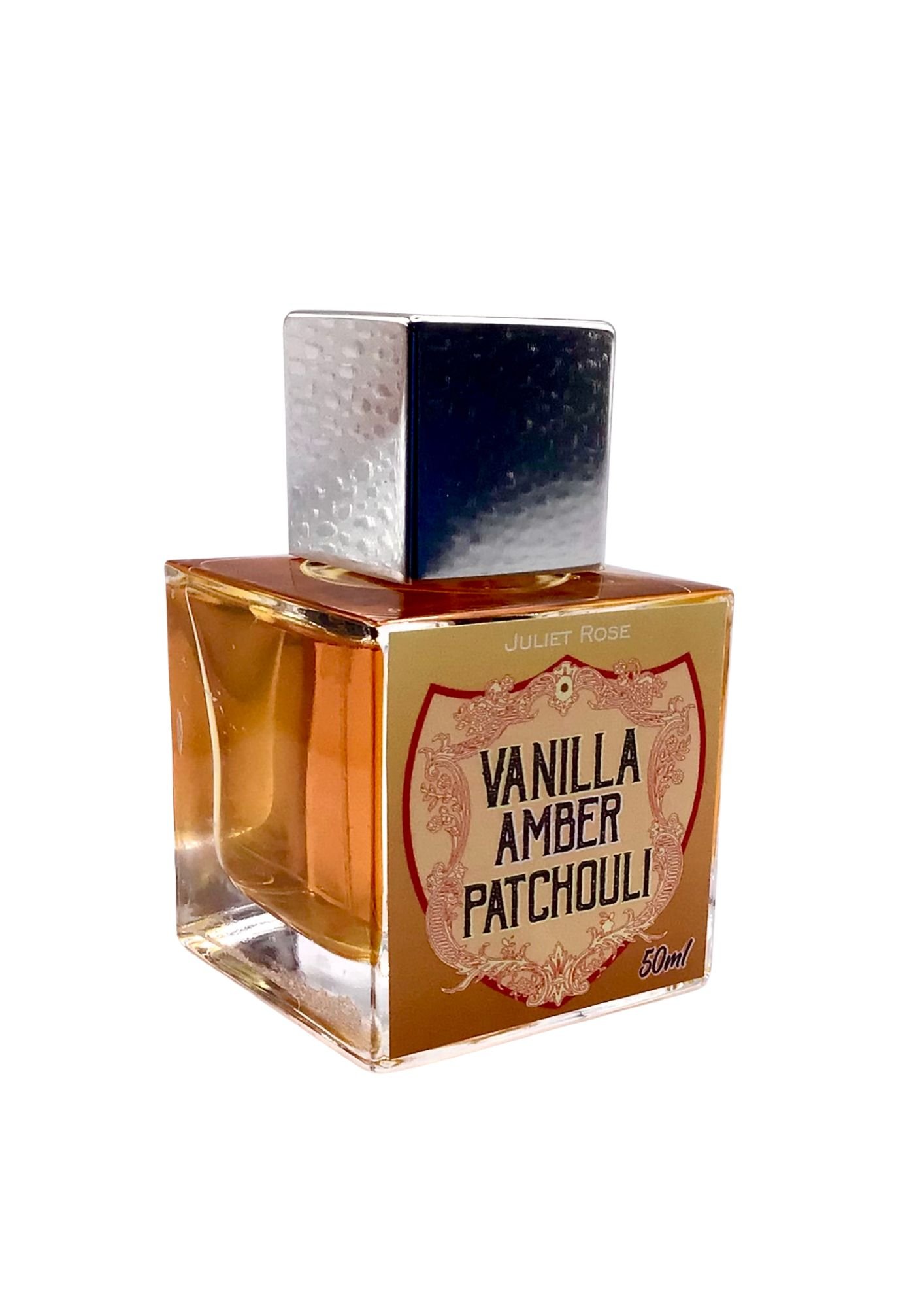 Vanilla Amber Patchouli by Juliet Rose perfume bottle