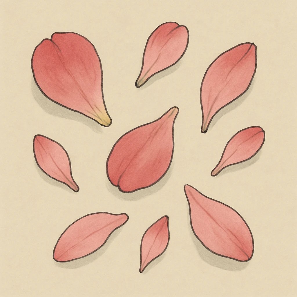 Picture of Flower Petals note