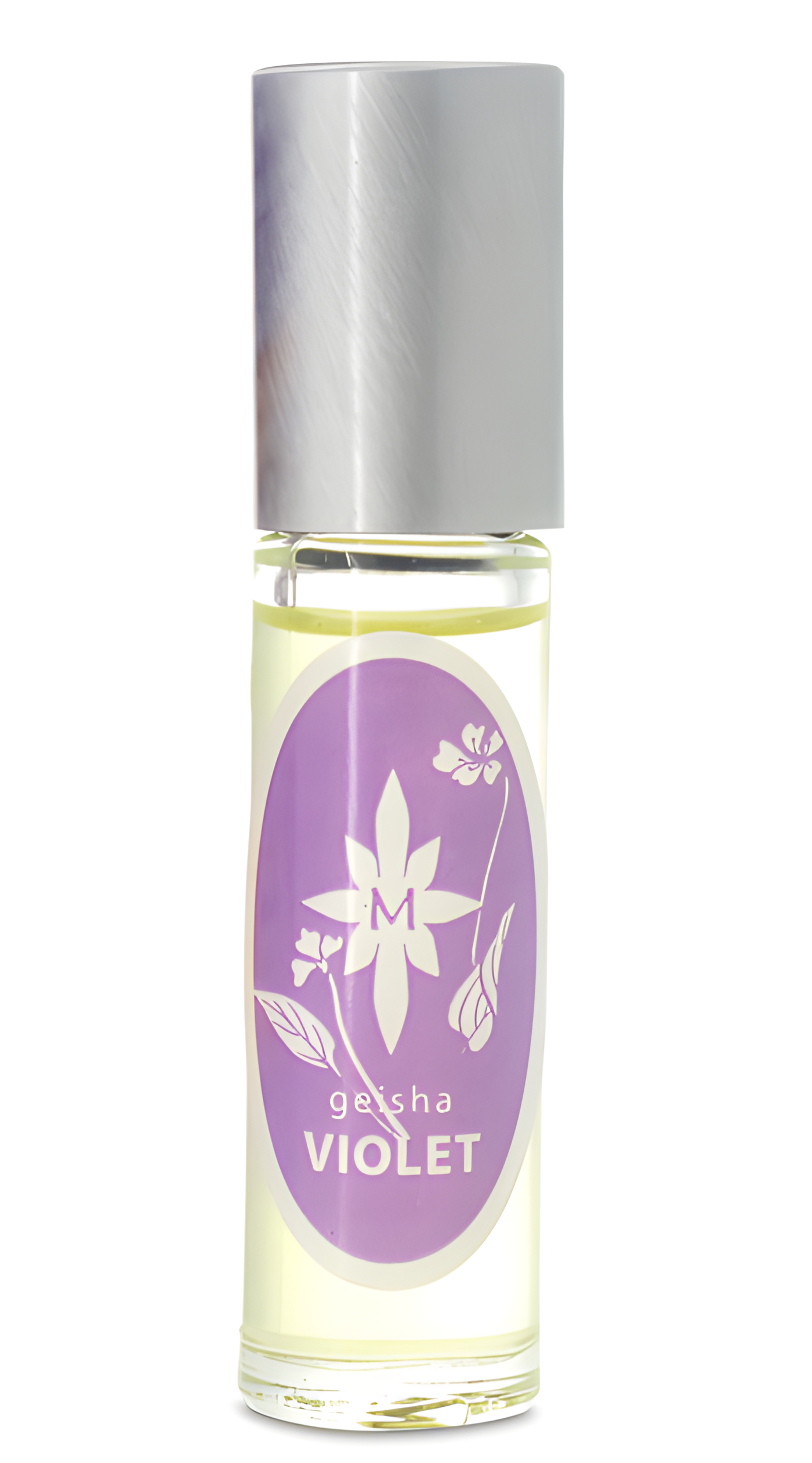 Geisha Violet Roll-on Perfume Oil by Aroma M perfume bottle