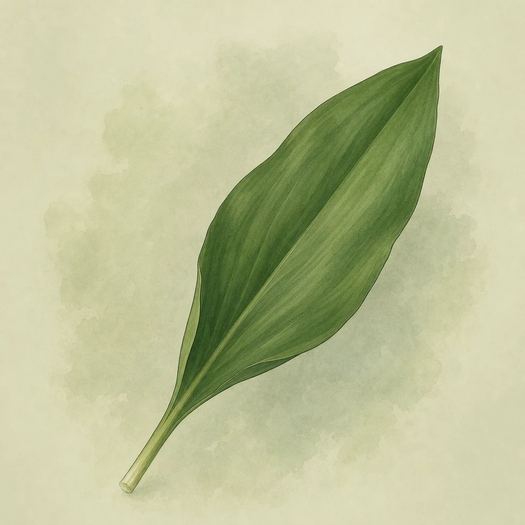 Picture of Wild garlic leaf note
