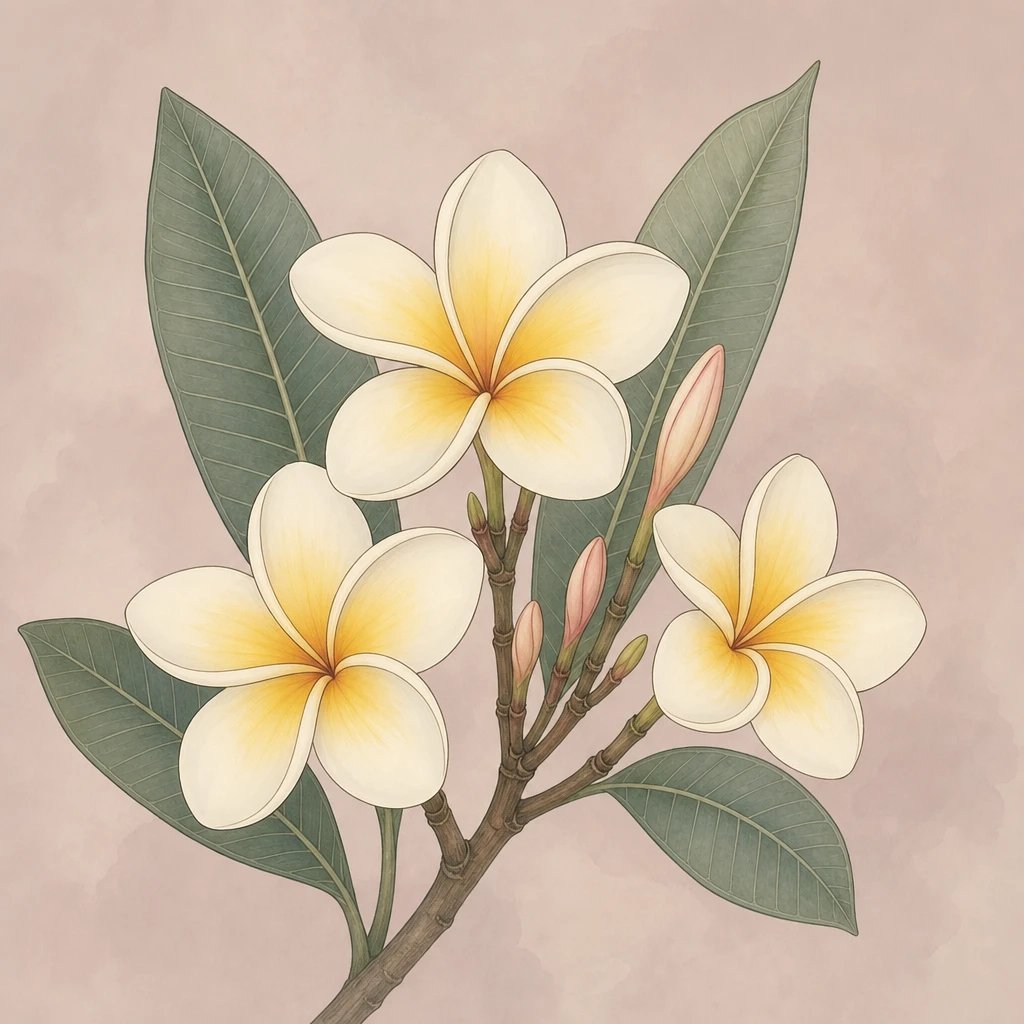 Picture of Frangipani note