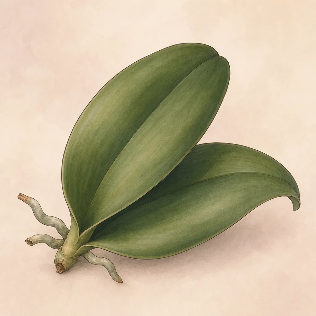 Picture of Orchid Leaf note