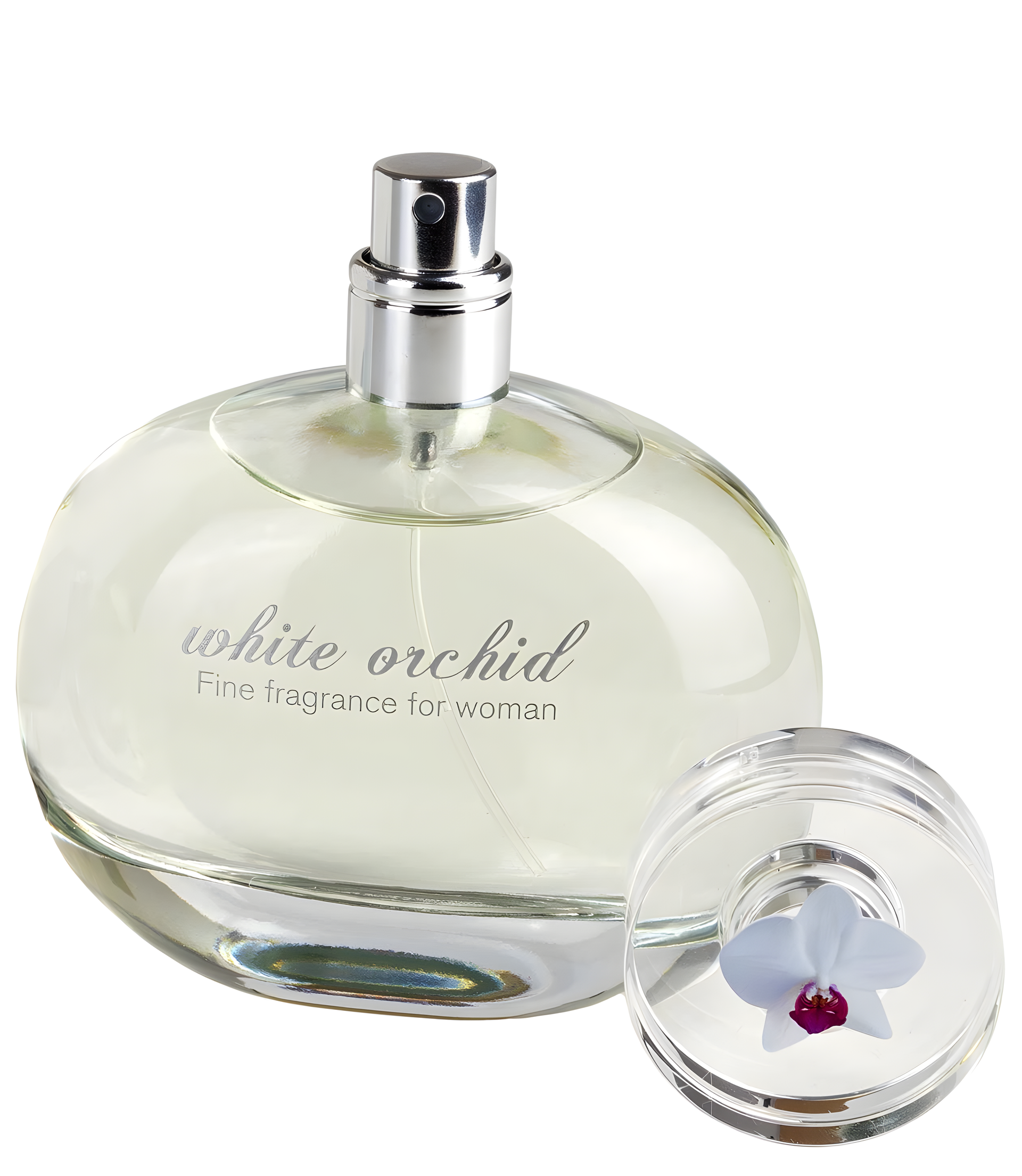 White Orchid by Bachs perfume bottle