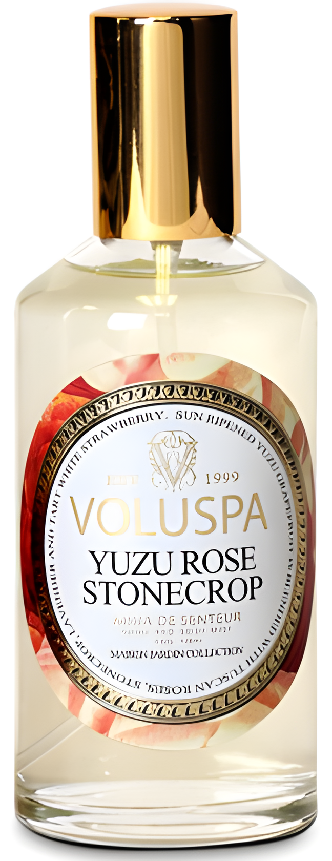 Yuzu Rose Stonecrop by Voluspa perfume bottle