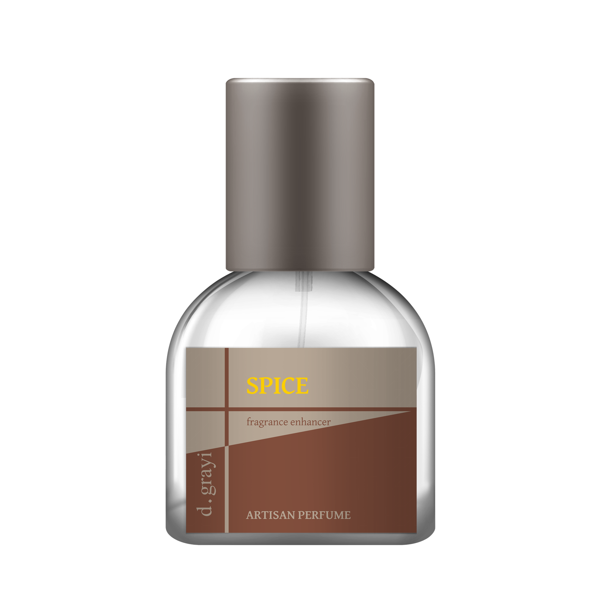 Spice by d.grayi perfume bottle