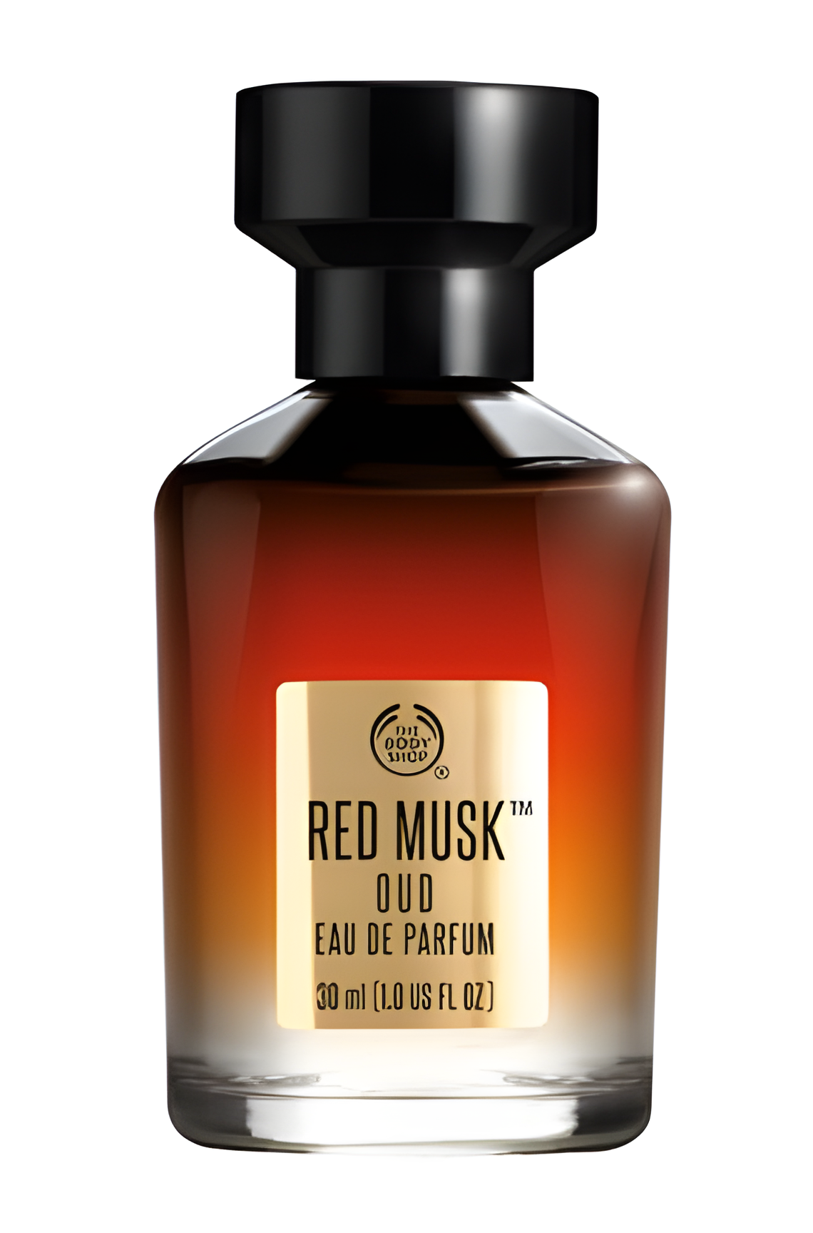Red Musk Oud by The Body Shop perfume bottle