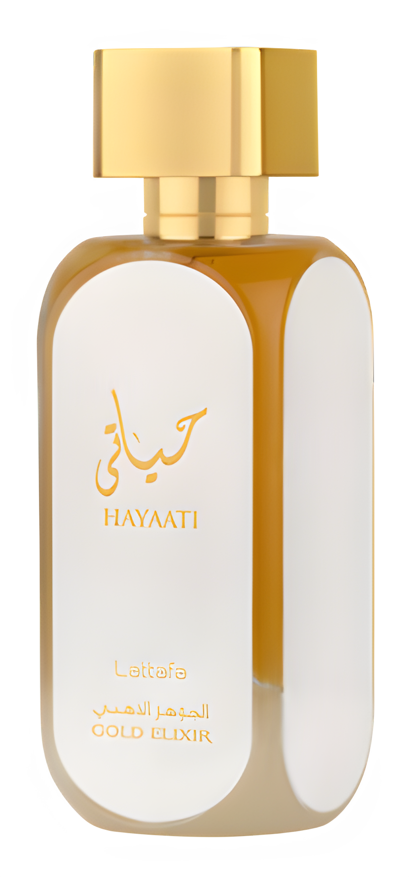 Hayaati Gold Elixir by Lattafa Perfumes perfume bottle