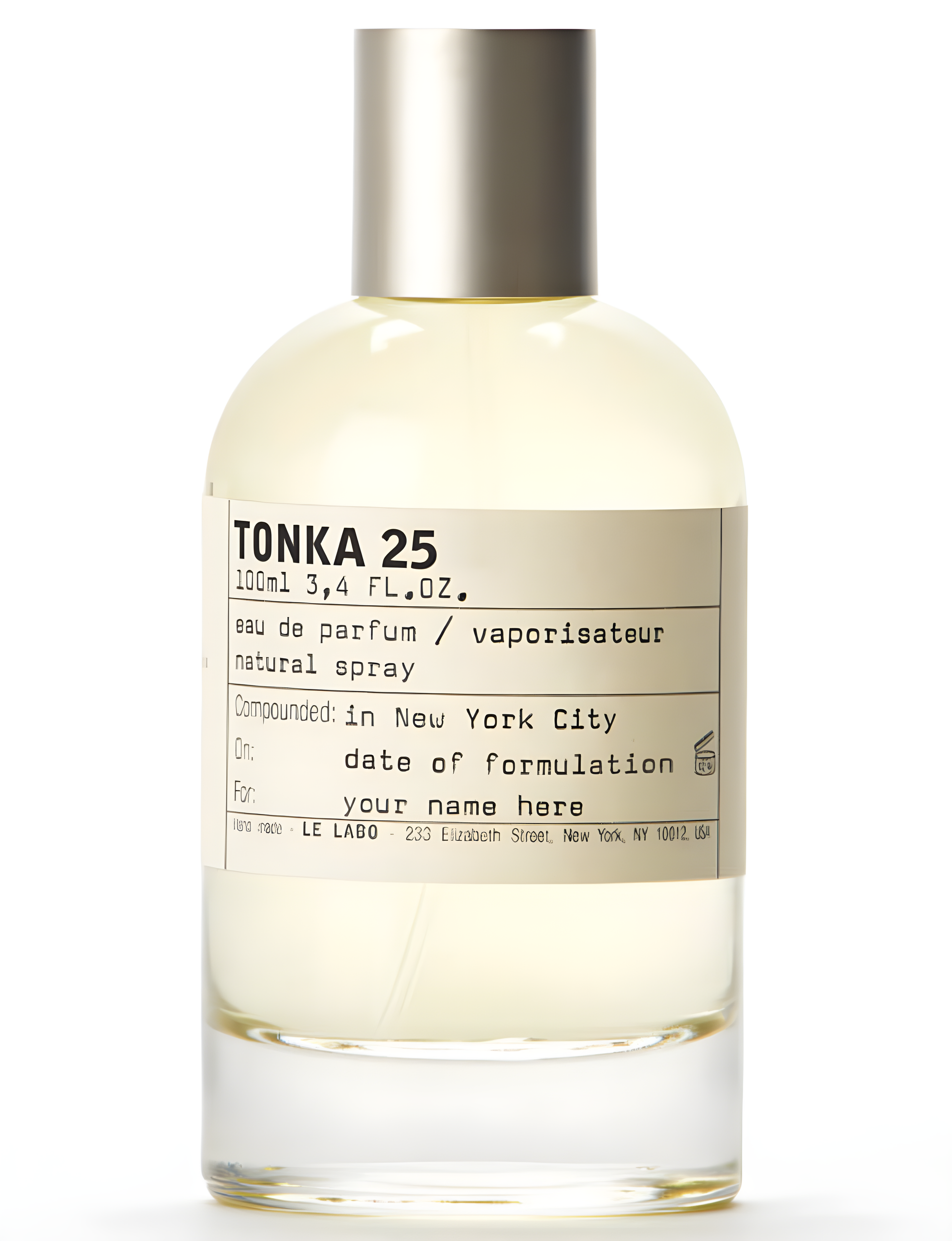Tonka 25 by Le Labo perfume bottle