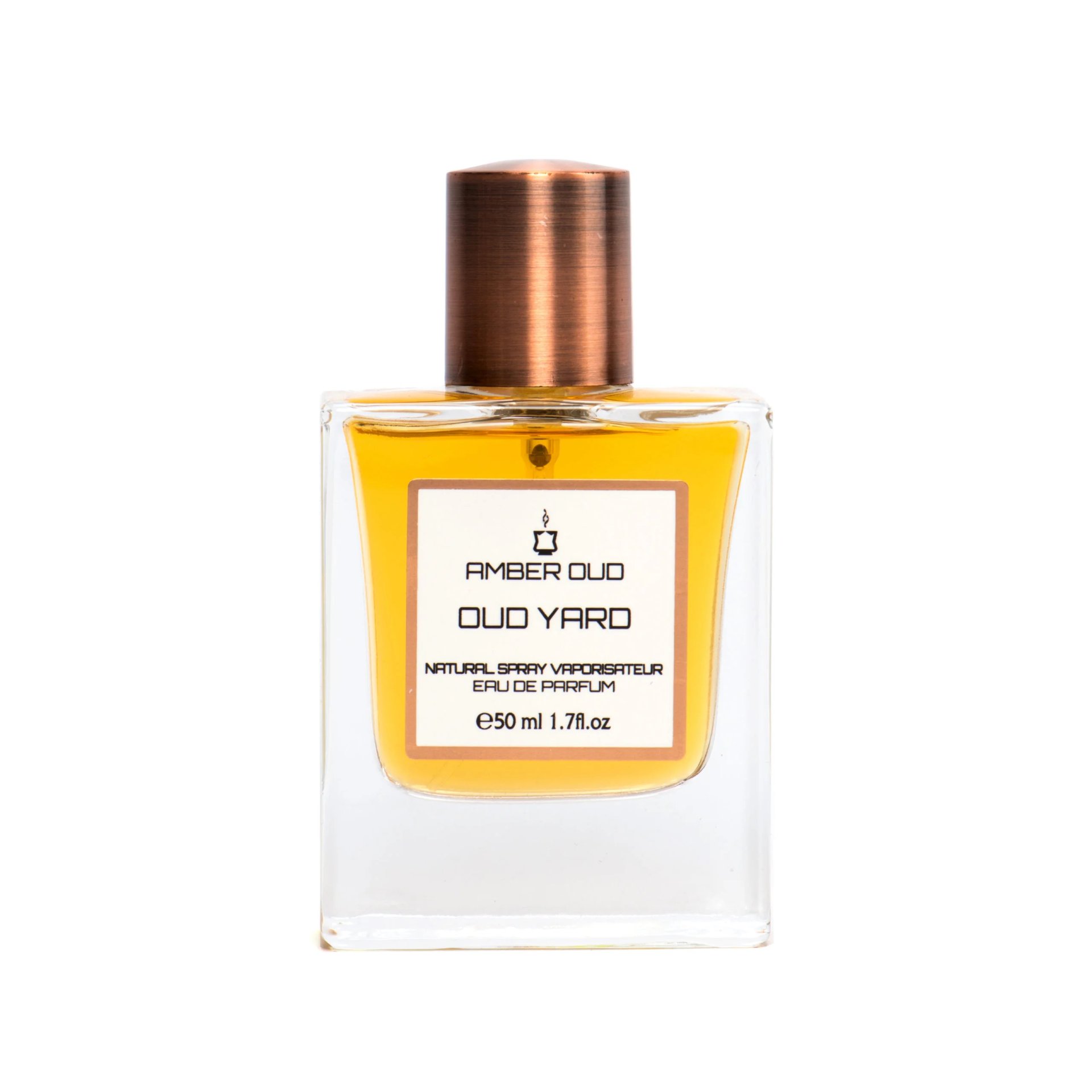 Oud Yard Eau de Parfum by Amber Oud perfume bottle