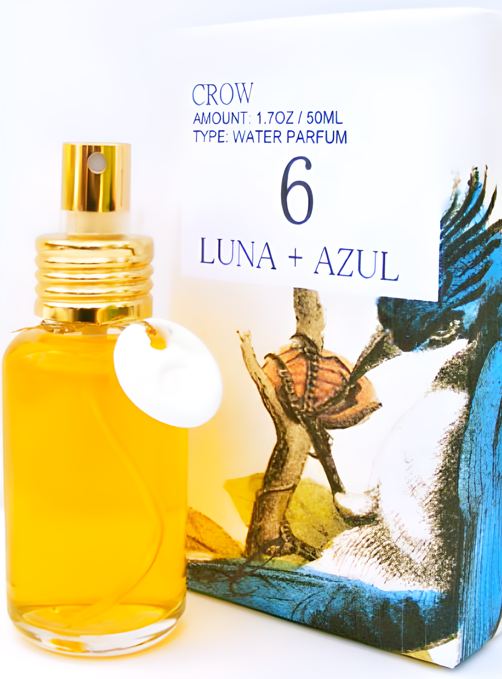 No. 6 Luna + Azul by Crow perfume bottle