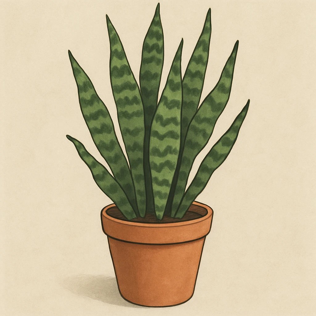 Picture of Snake Plant note