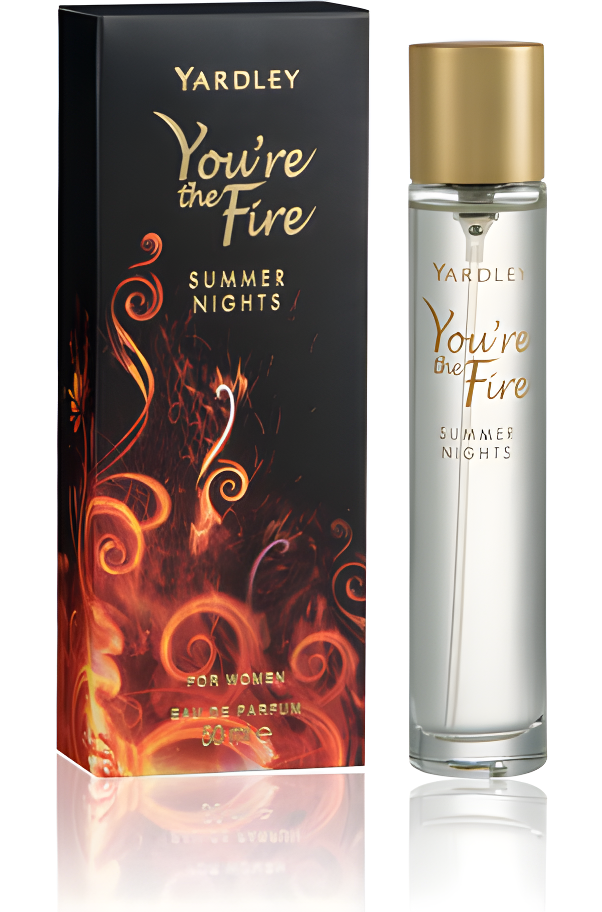 You’re the Fire Summer Nights by Yardley perfume bottle