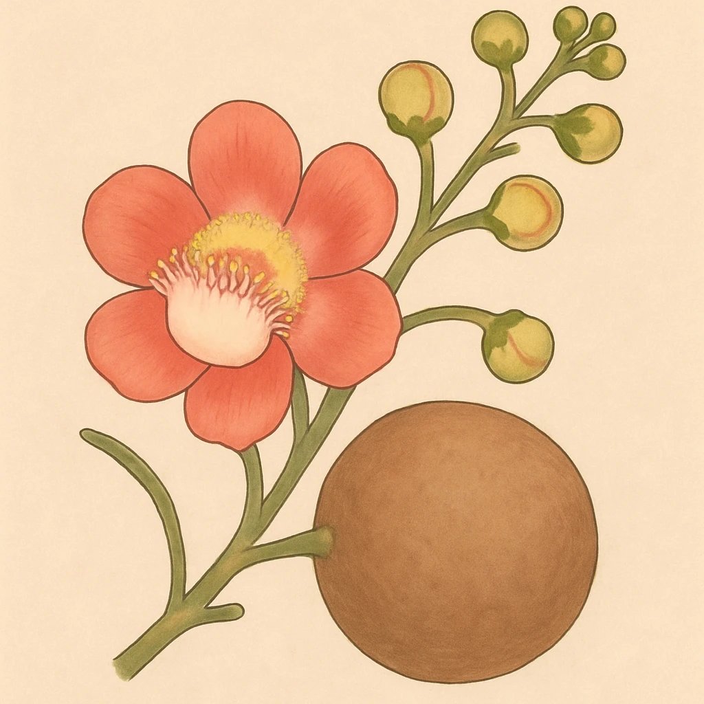 Picture of Cannonball Flower note