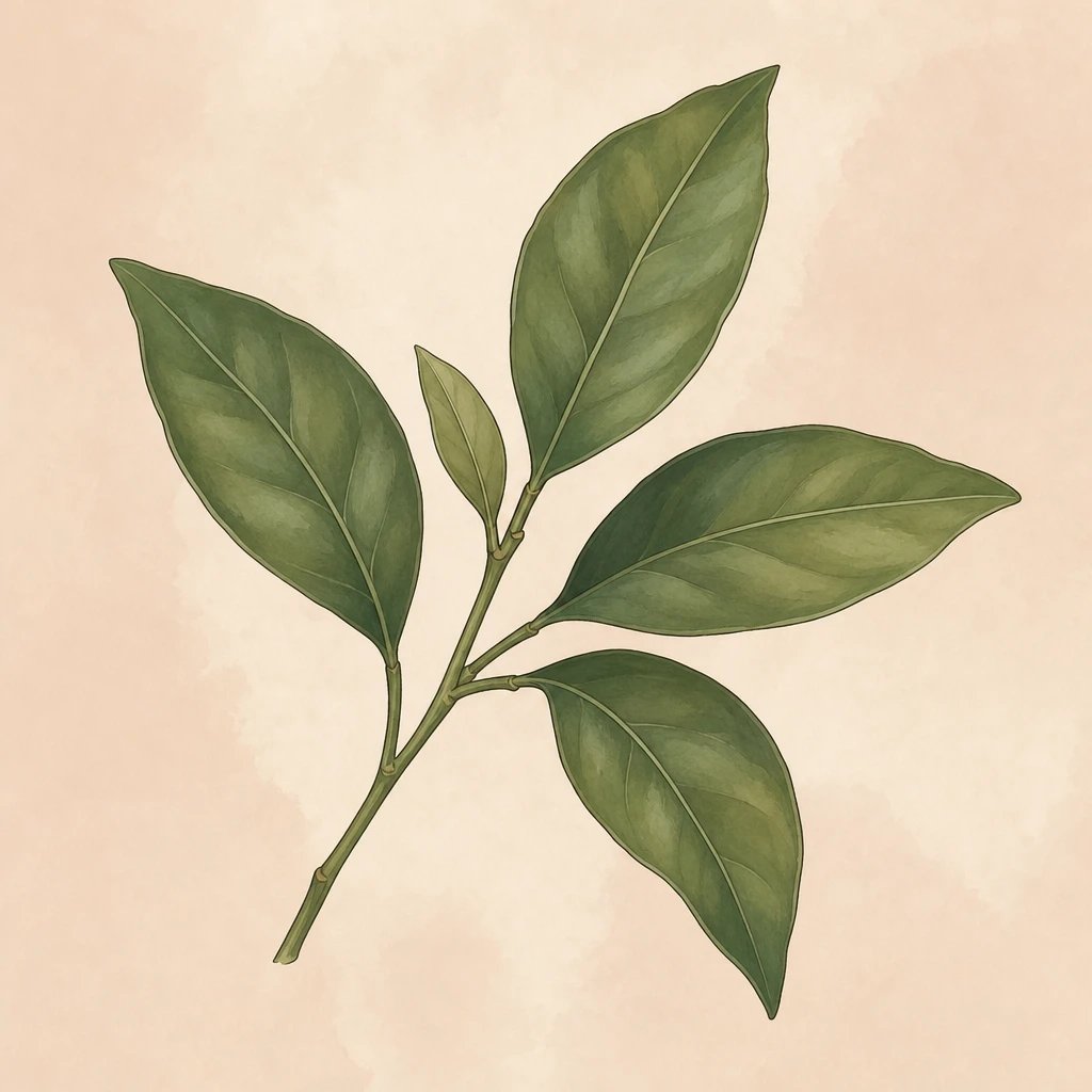 Picture of Tangerine Leaves note
