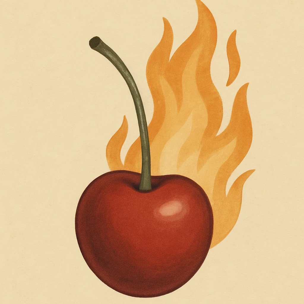 Picture of Burning Cherry note