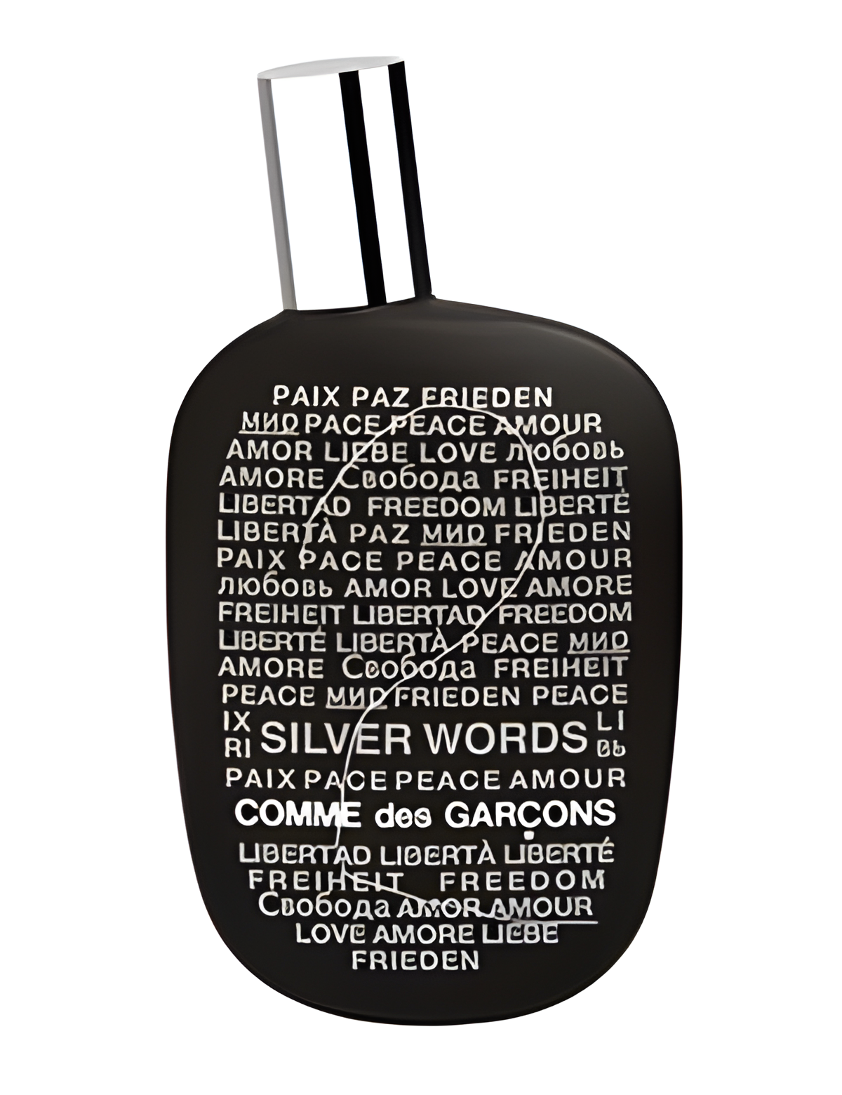 Comme Des Garcons 2 Silver Words by Comme des Garcons perfume bottle