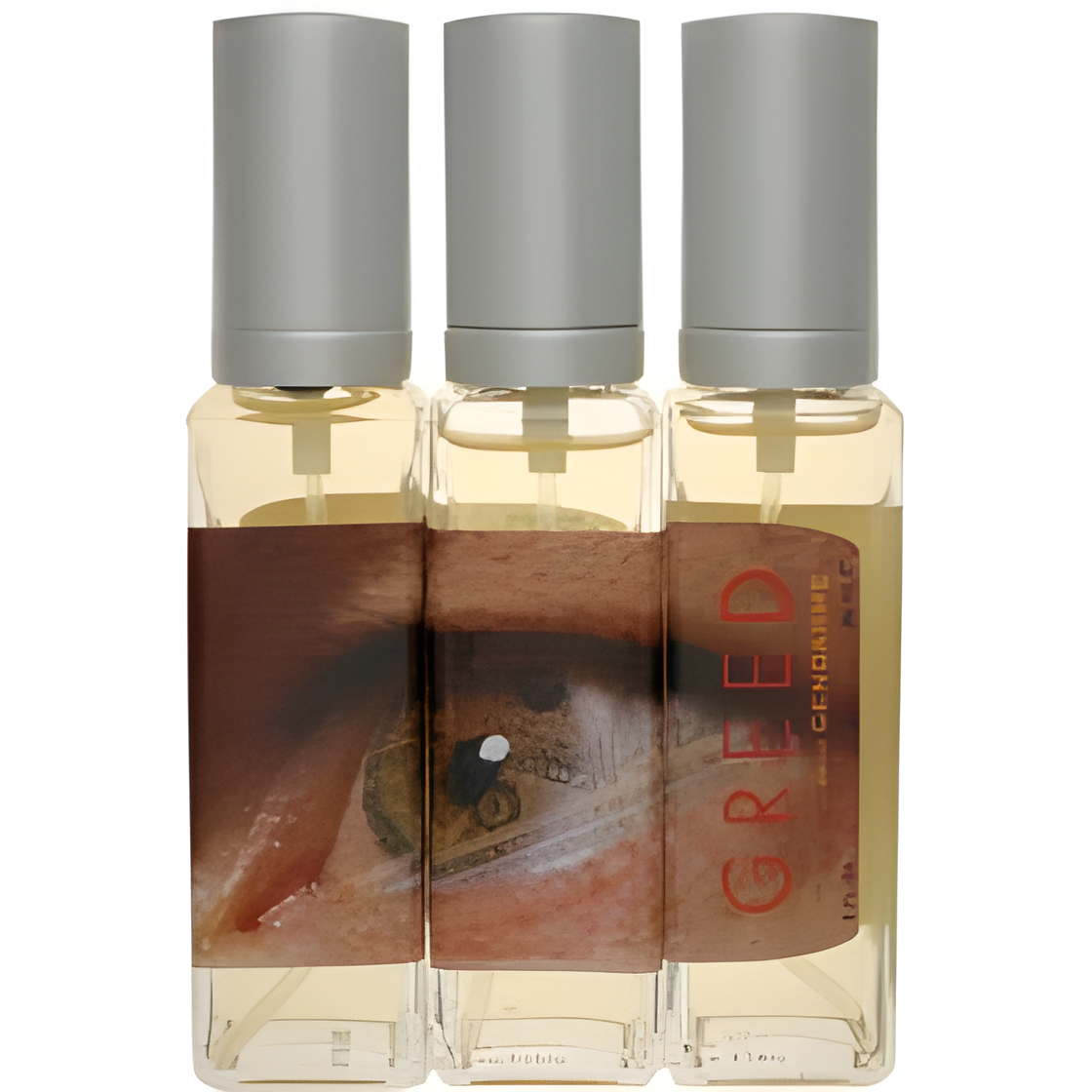 7 Sinful Scents Greed by Gendarme perfume bottle