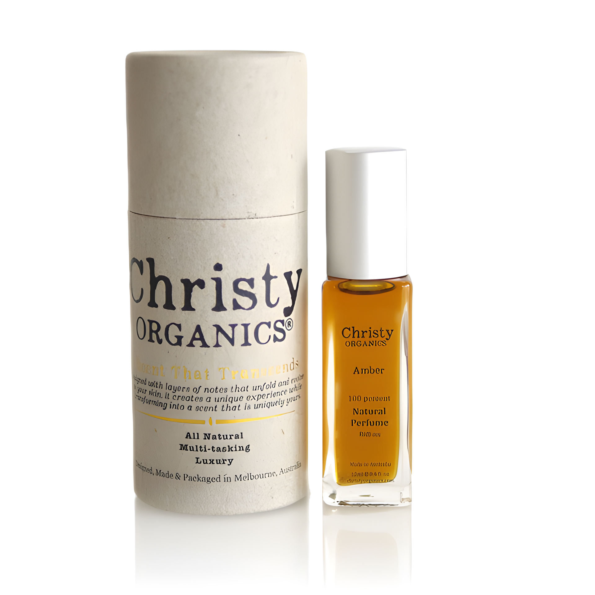 Amber by Christy Organics perfume bottle