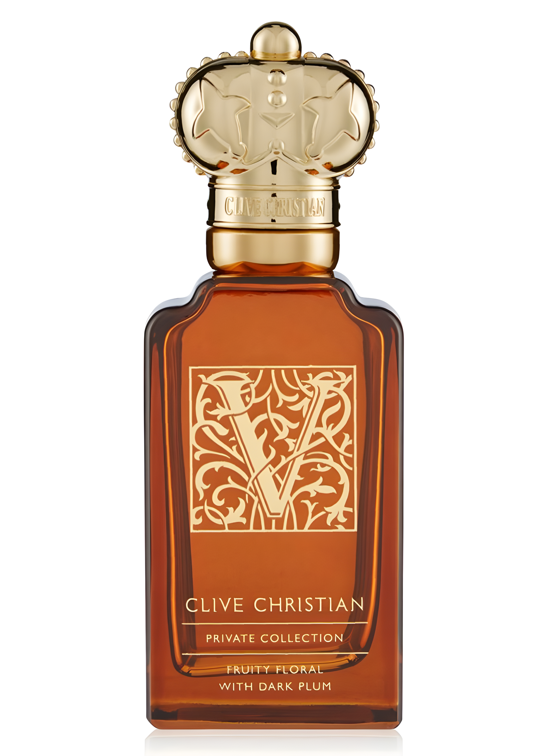 V for Women Fruity Floral With Dark Plum by Clive Christian perfume bottle