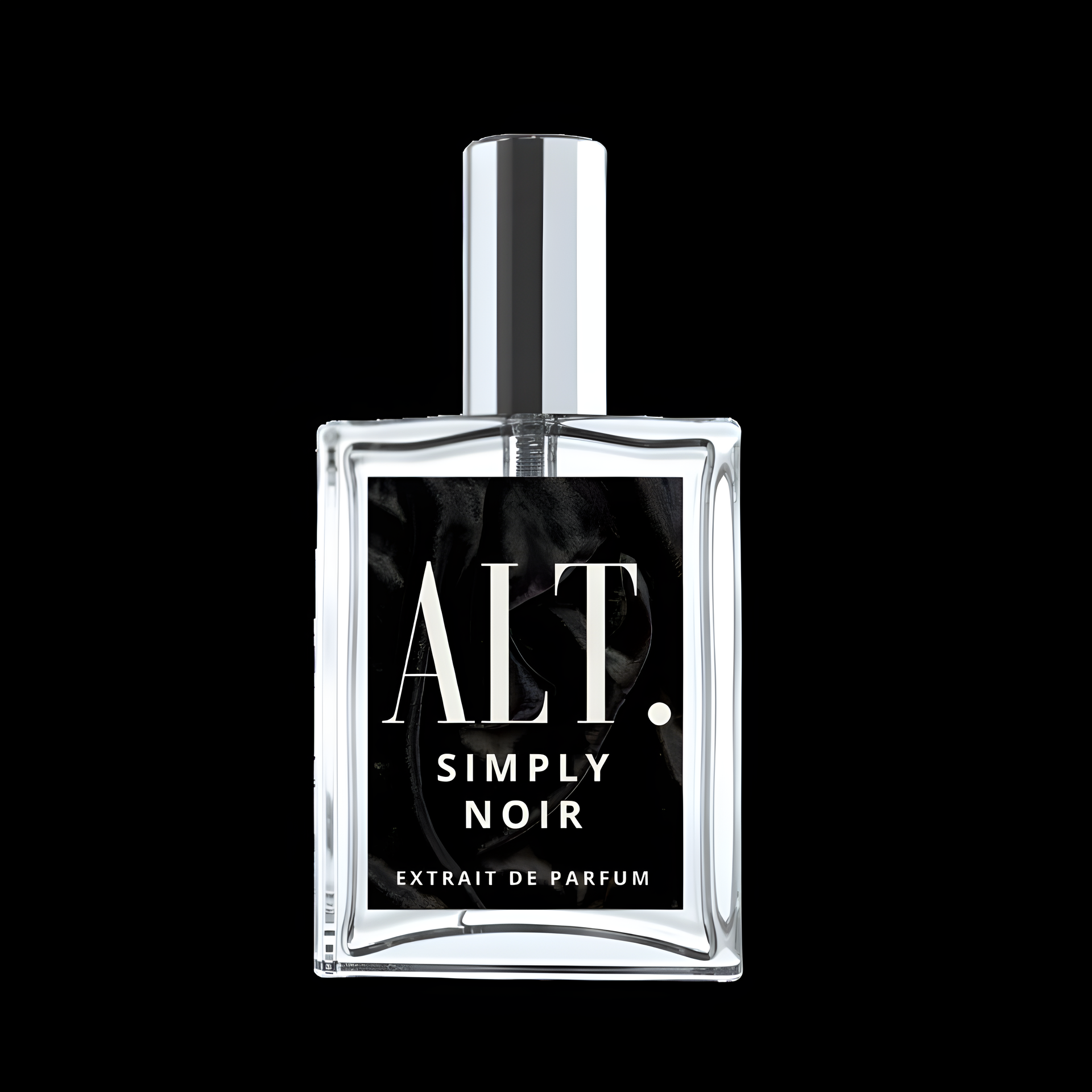 Simply Noir by ALT. Fragrances perfume bottle