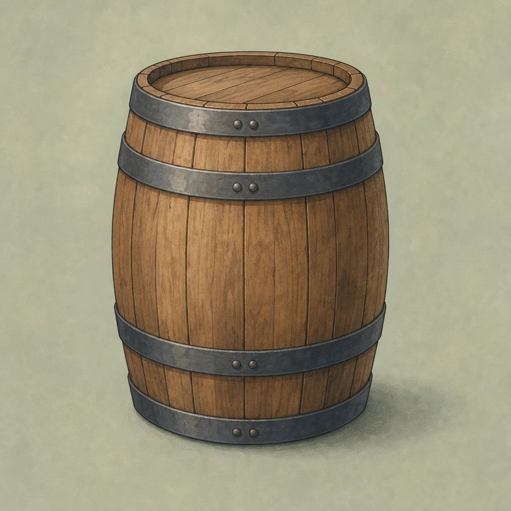 Picture of Wood barrel note