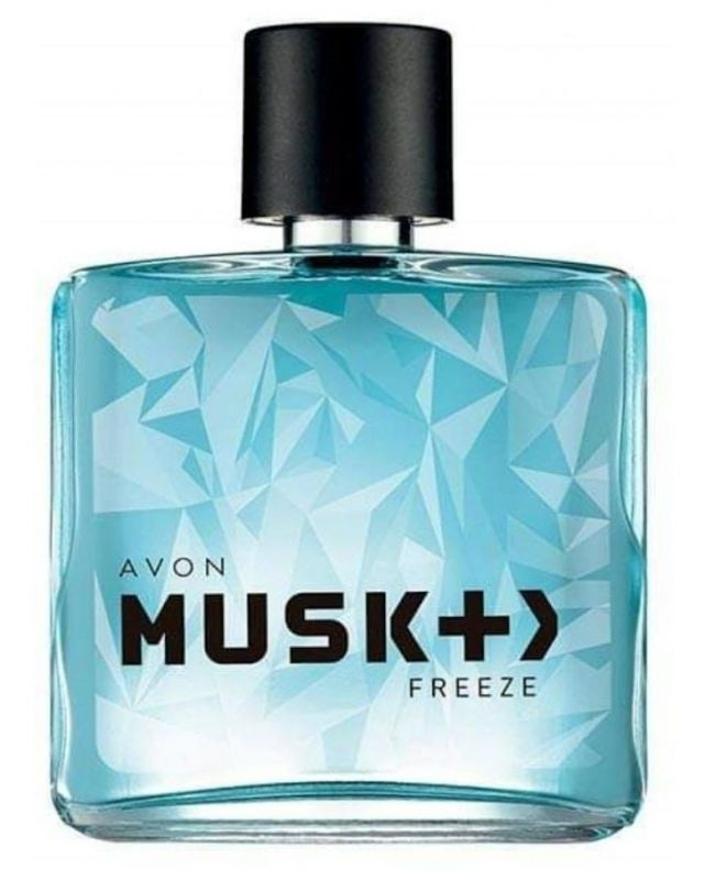 Musk + > Freeze by Avon perfume bottle