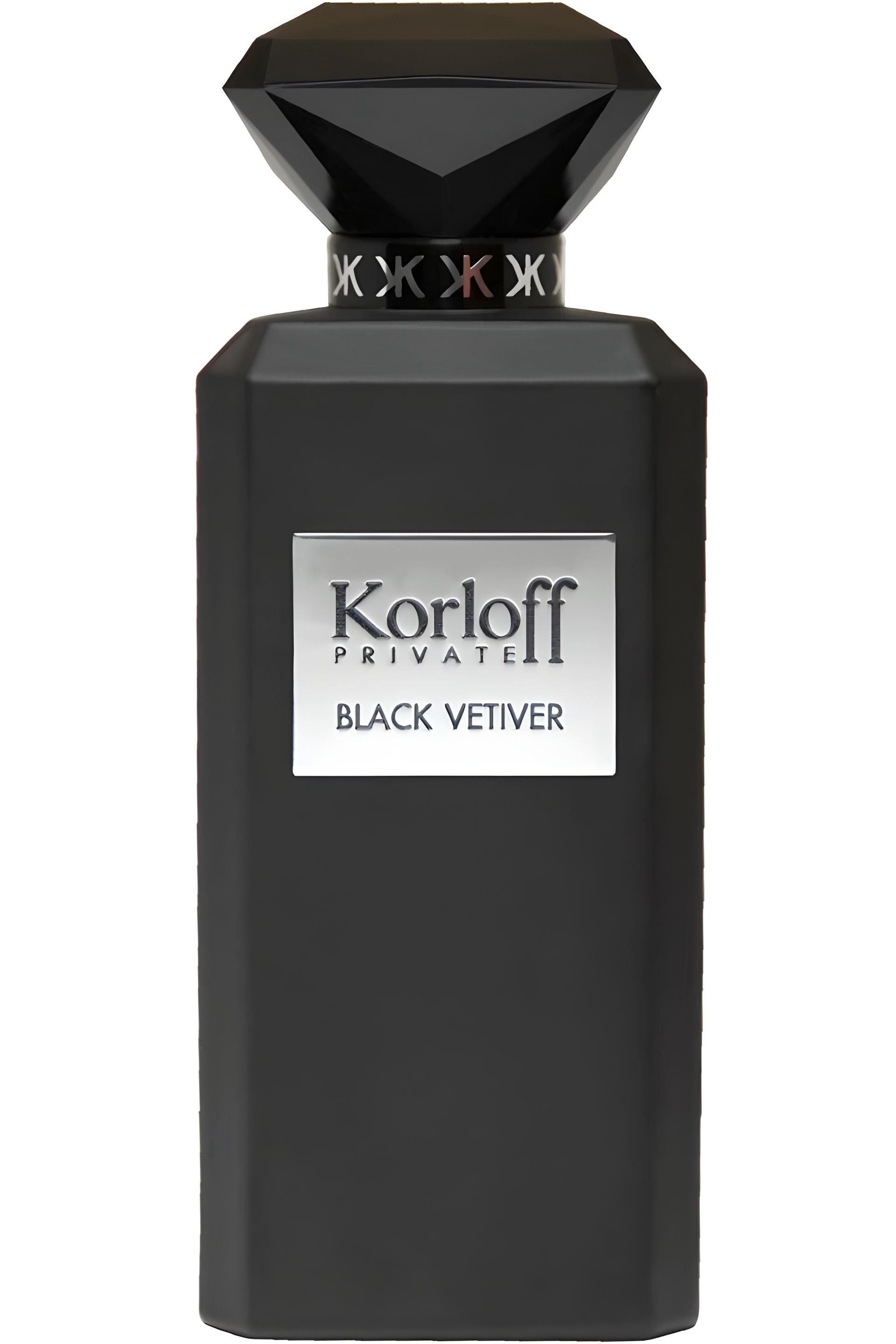 Black Vetiver by Korloff Paris perfume bottle