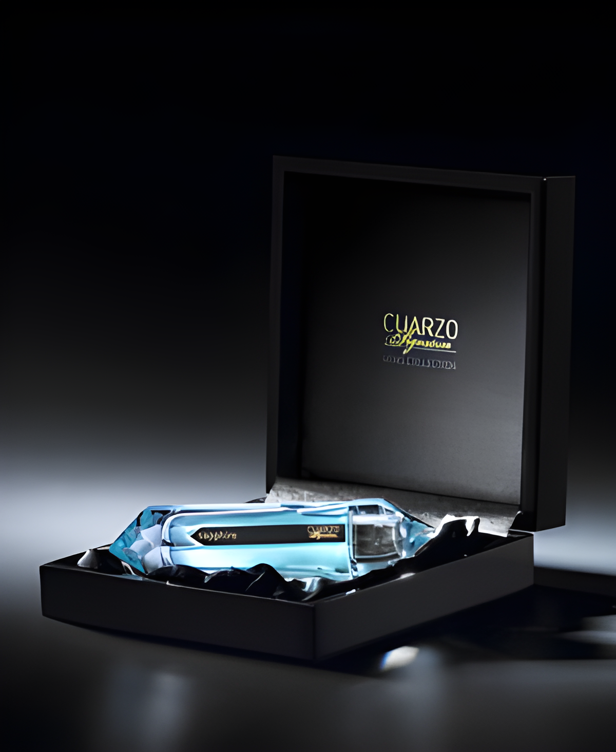 Sapphire by Cuarzo Signature perfume bottle