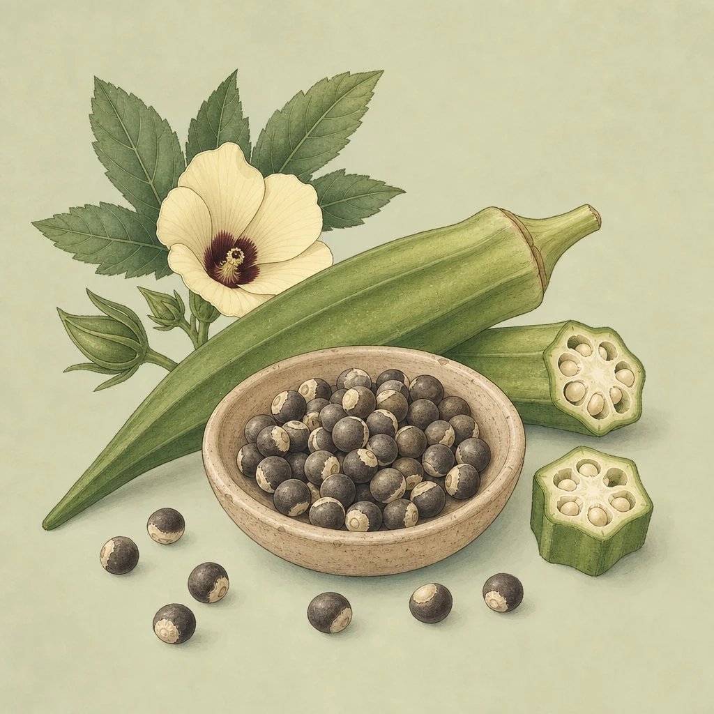 Picture of Okra Seeds note