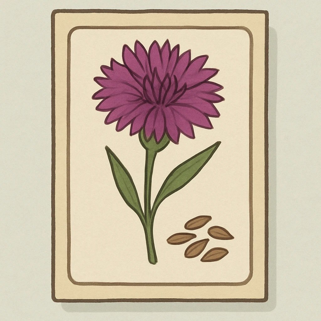 Picture of Cornflower Sultan Seeds note