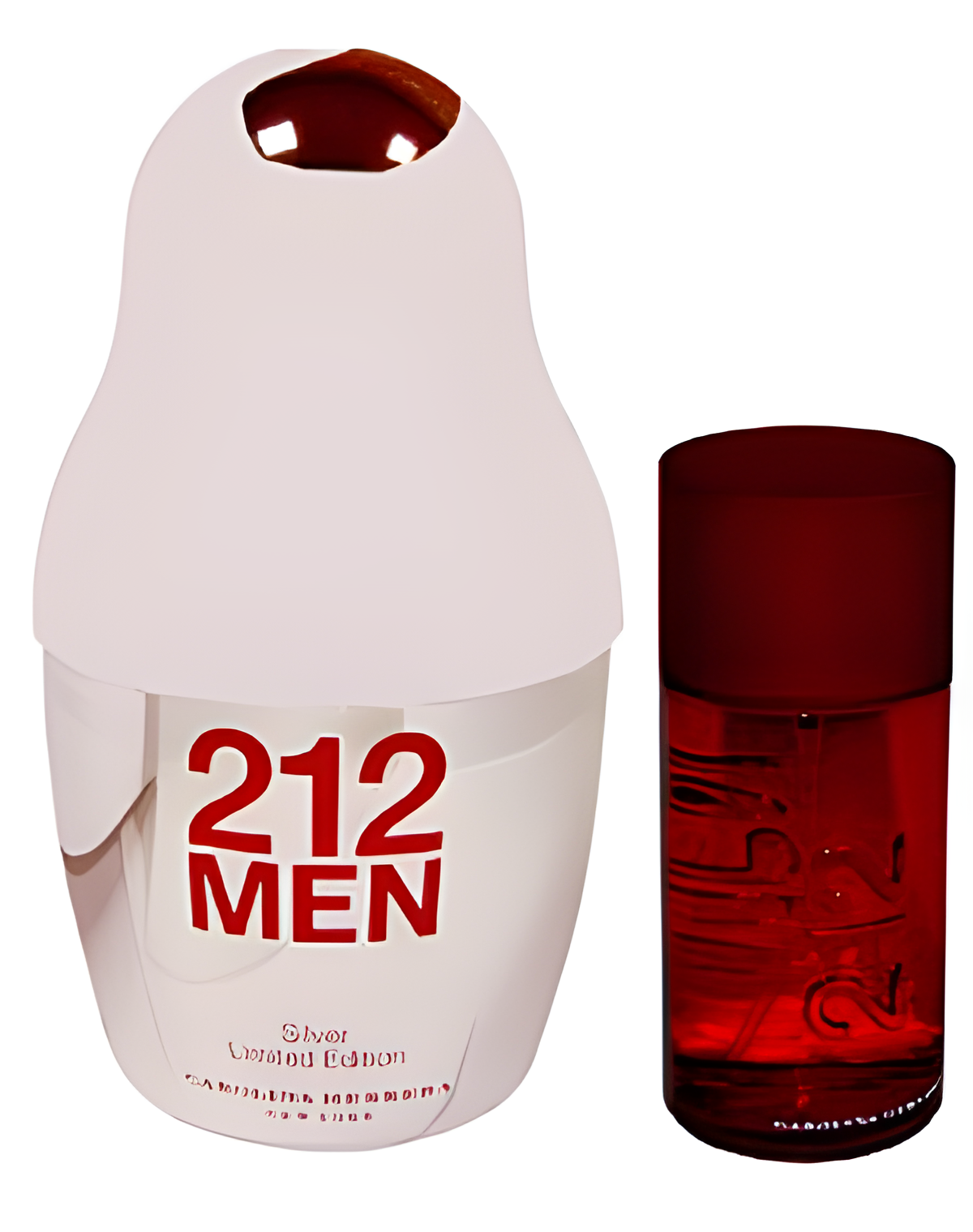 212 Men Silver by Carolina Herrera perfume bottle