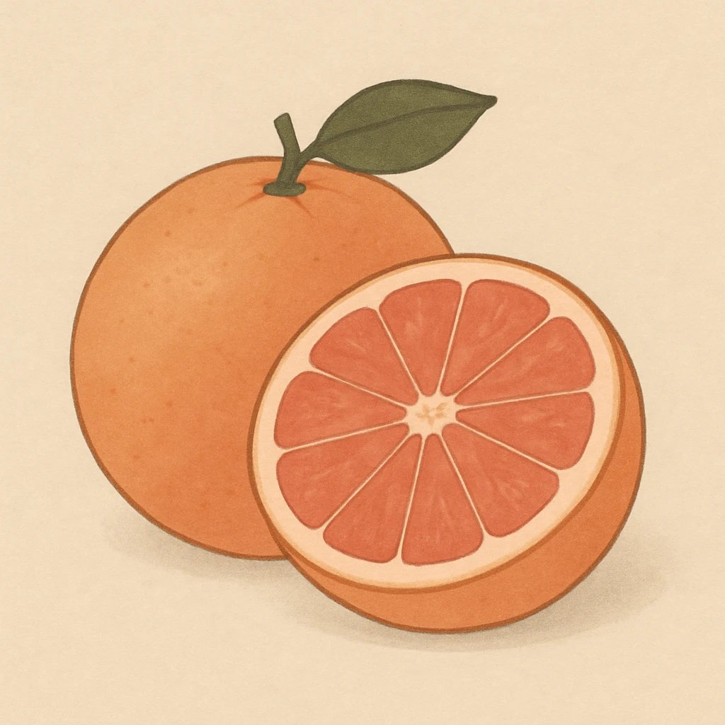 Picture of Pink Grapefruit note