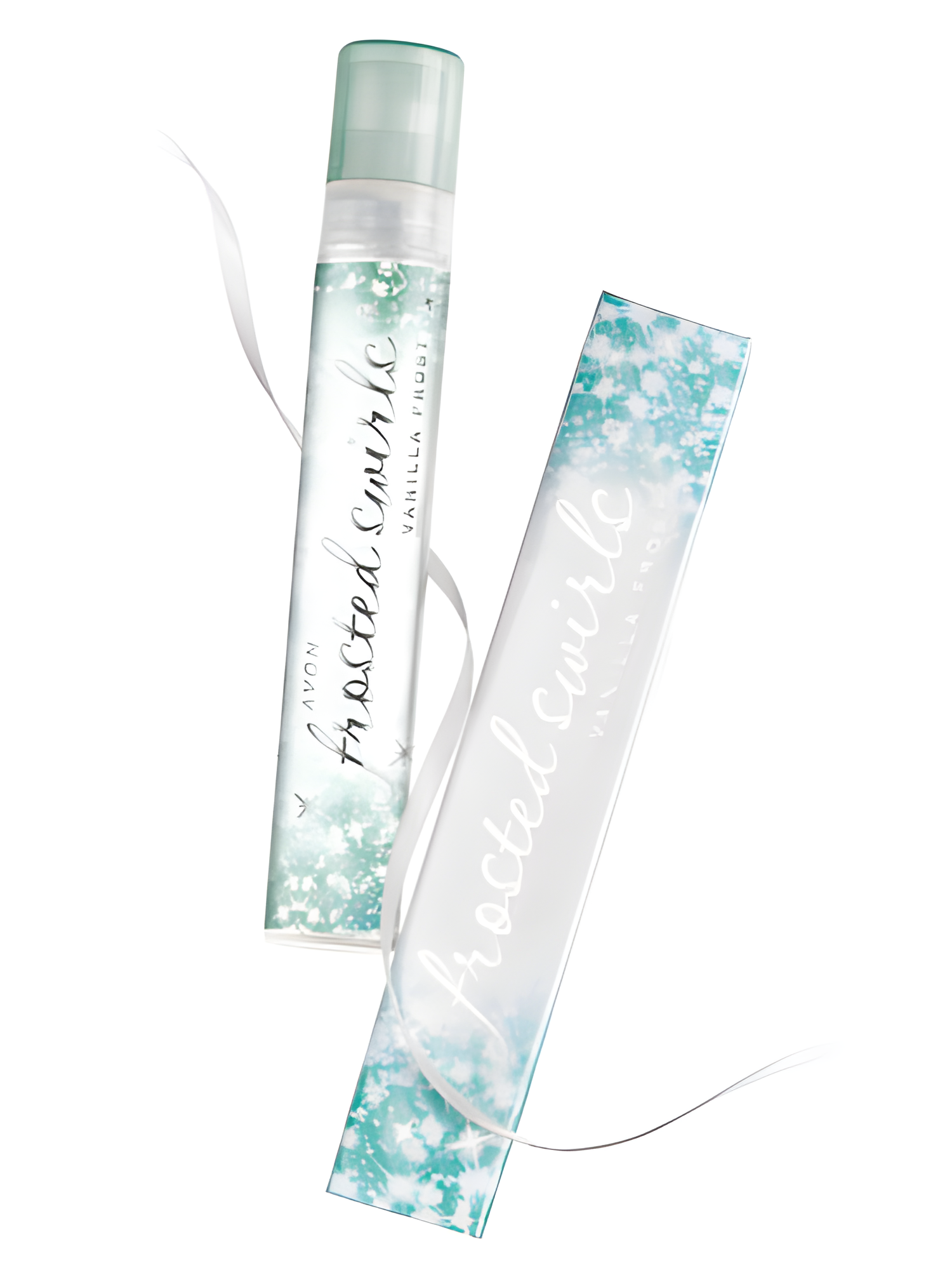 Frosted Swirls: Vanilla Frost by Avon perfume bottle