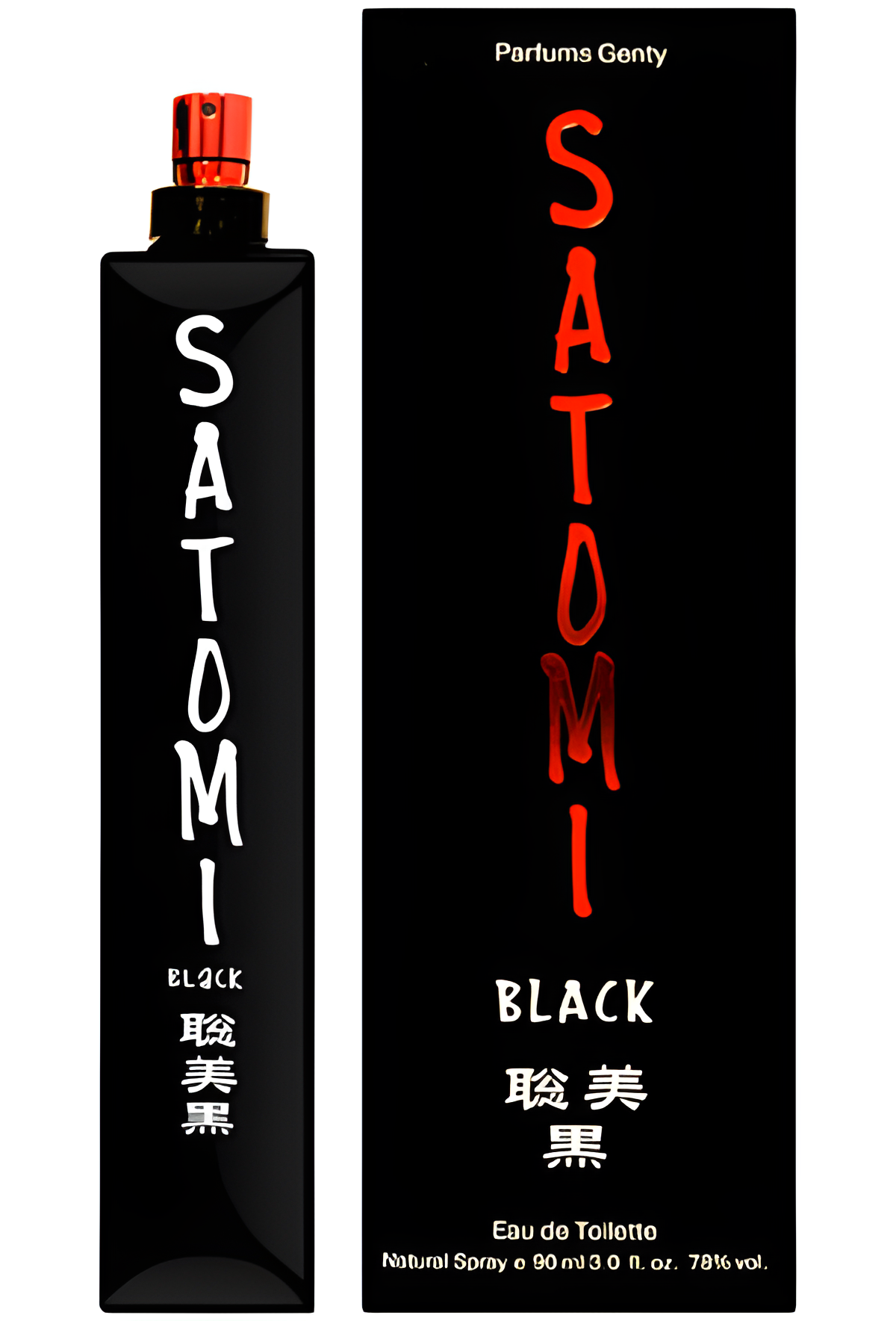 Satomi Black by Parfums Genty perfume bottle