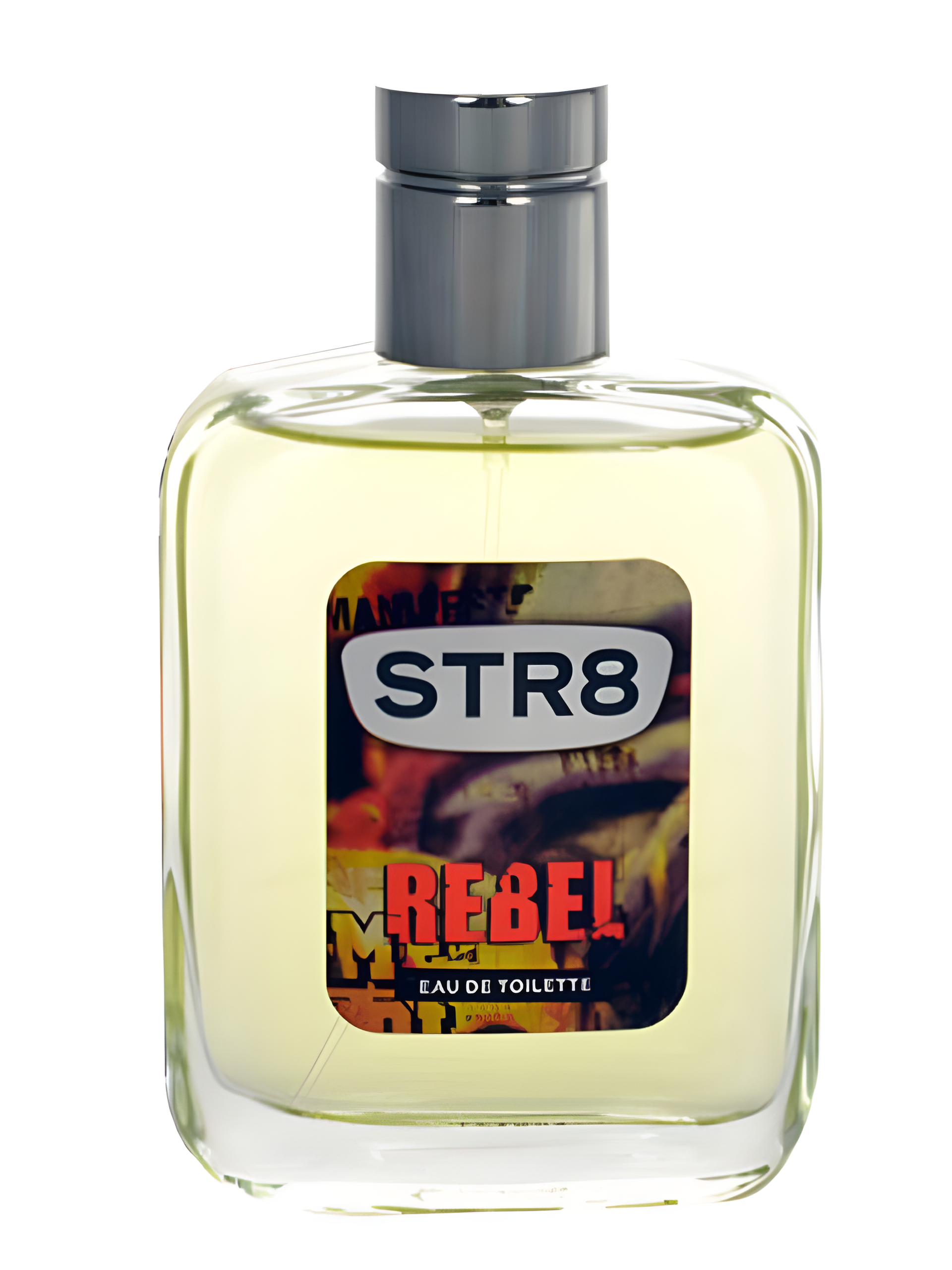 Rebel by STR8 perfume bottle