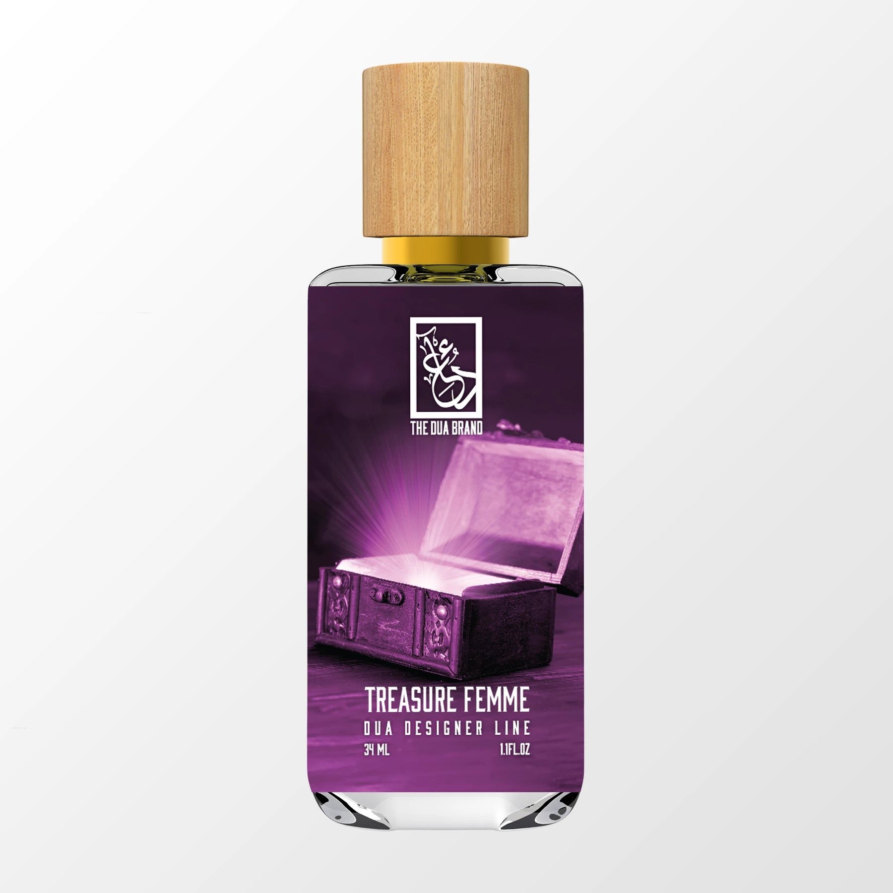 Treasure Femme by The Dua Brand perfume bottle