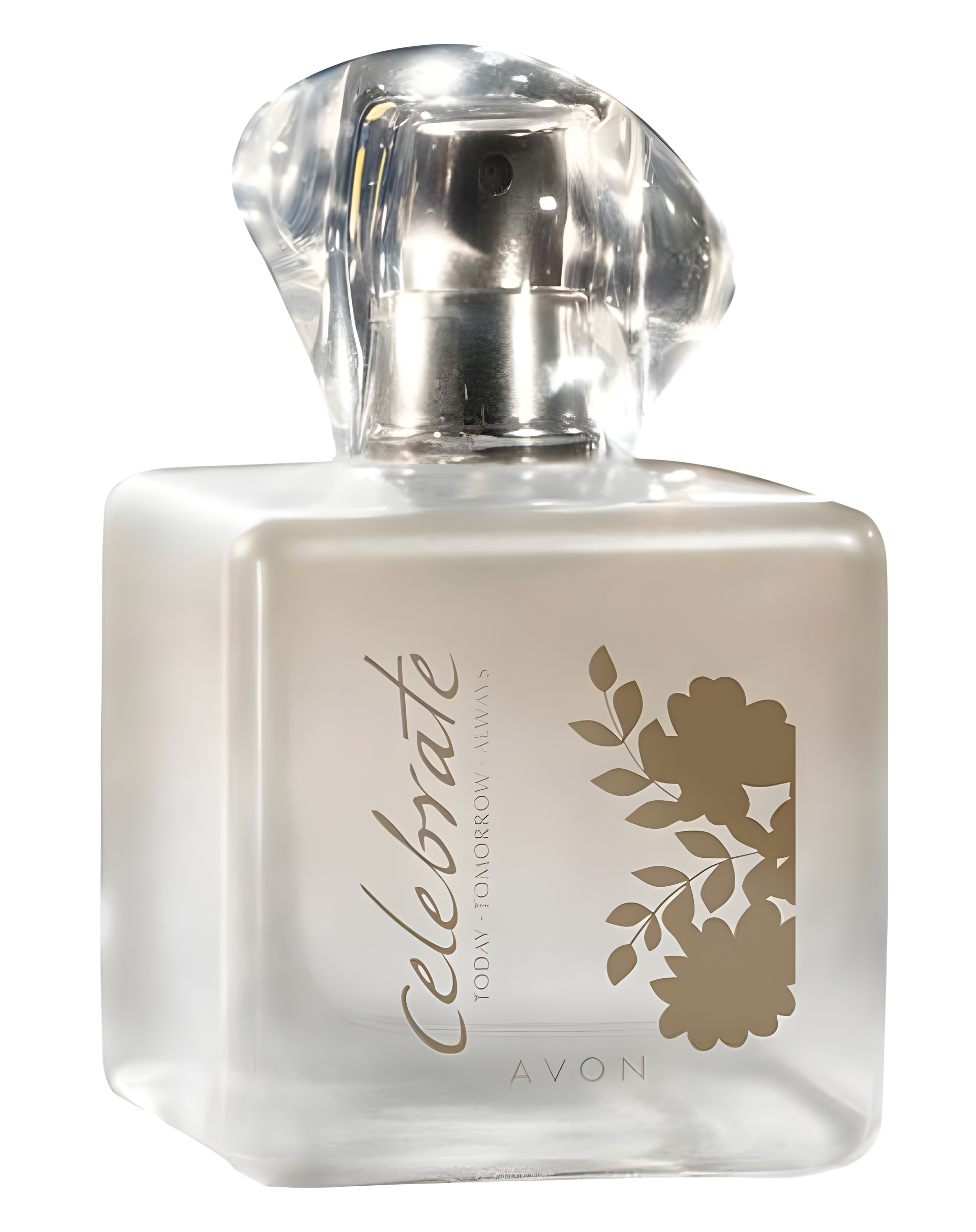 Today Tomorrow Always Celebrate by Avon perfume bottle
