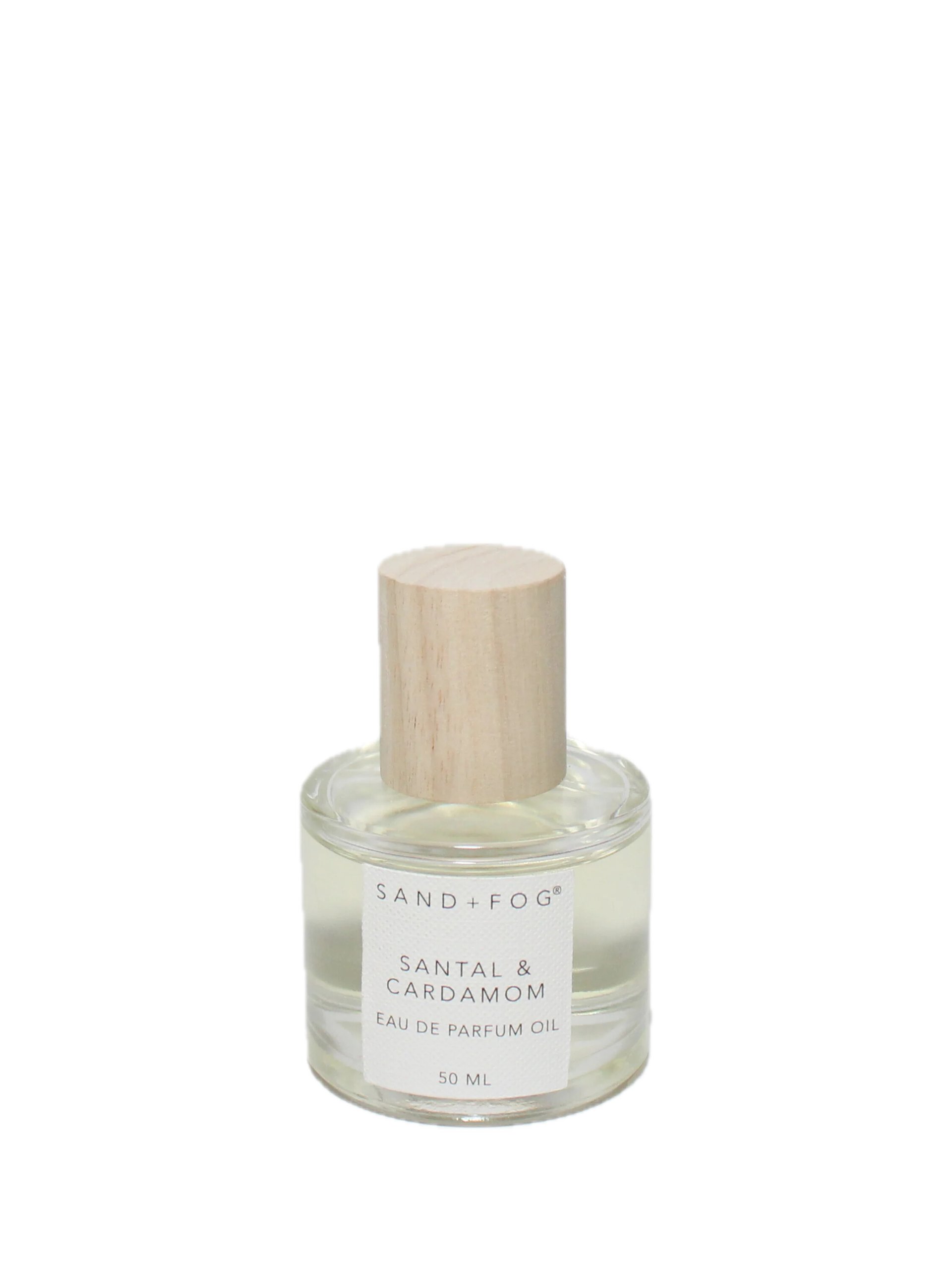 Santal & Cardamom by Sand + Fog perfume bottle