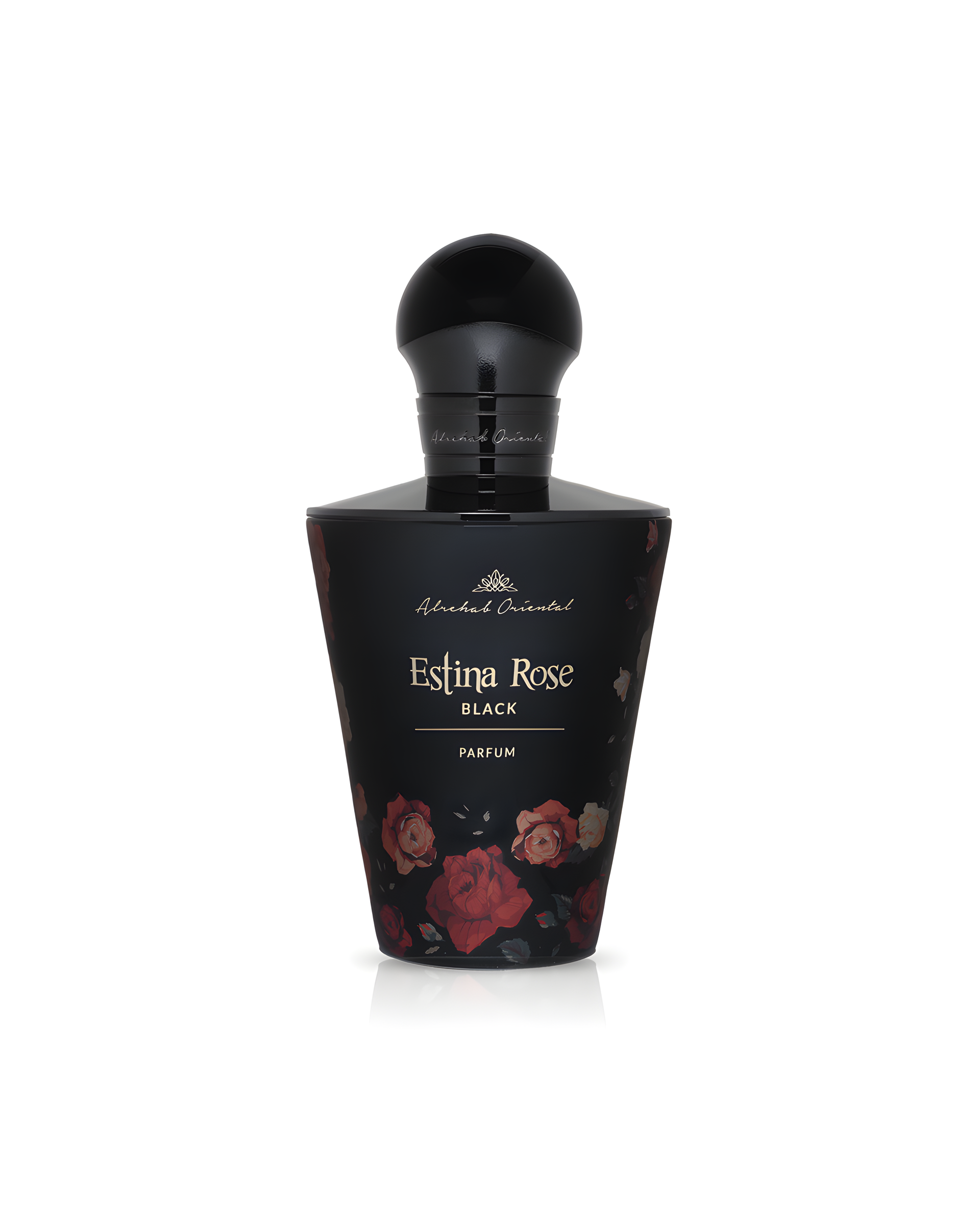 ESTINA ROSE BLACK by Alrehab Oriental perfume bottle