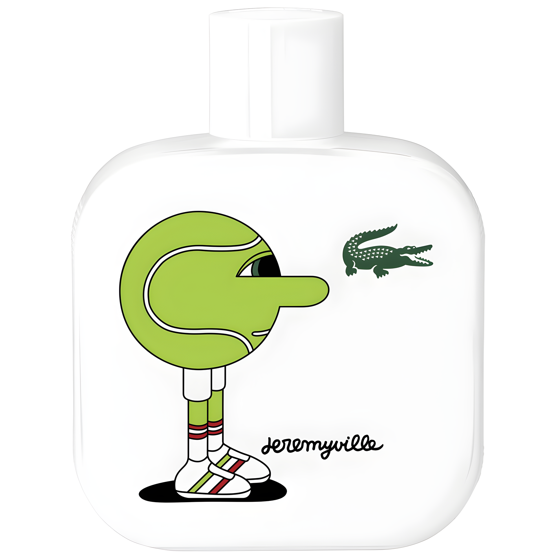 Eau de Lacoste L.12.12 Blanc Pure Collector Edition Pour Homme X Jeremyville by Lacoste Fragrances perfume bottle