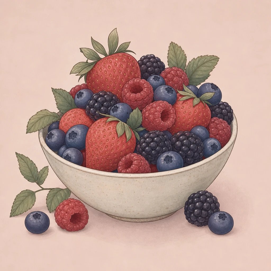 Picture of Berry Fruits note