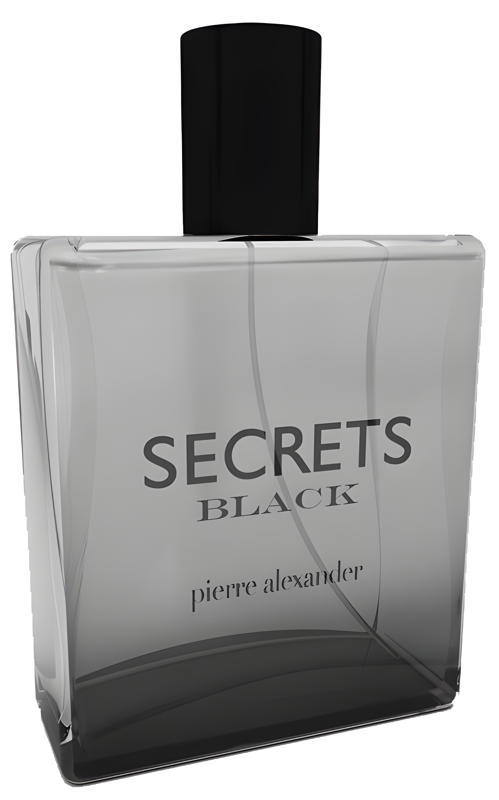 Secrets Black by Pierre Alexander perfume bottle